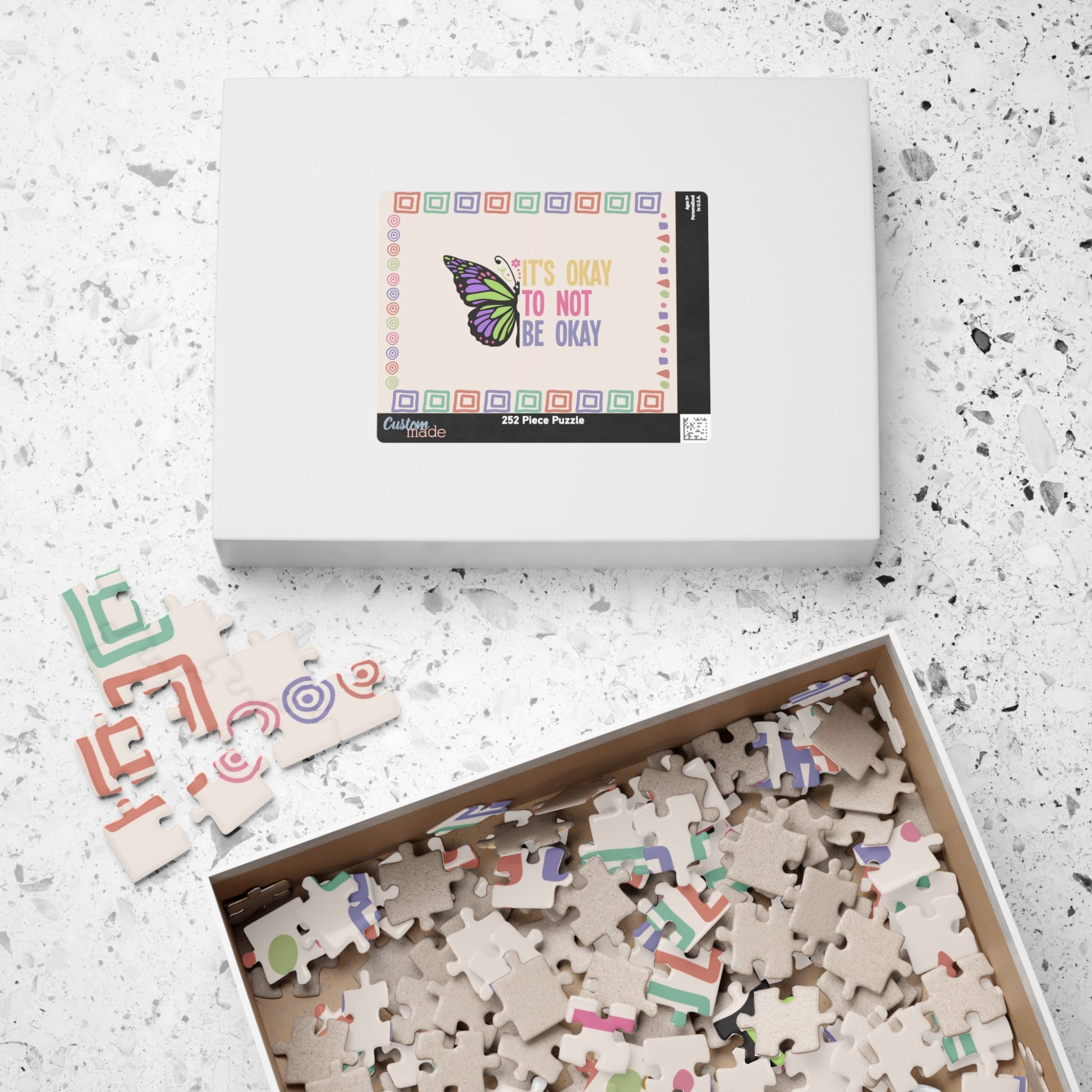 It's Okay To Not Be Ok - Mental Health Quote Puzzle