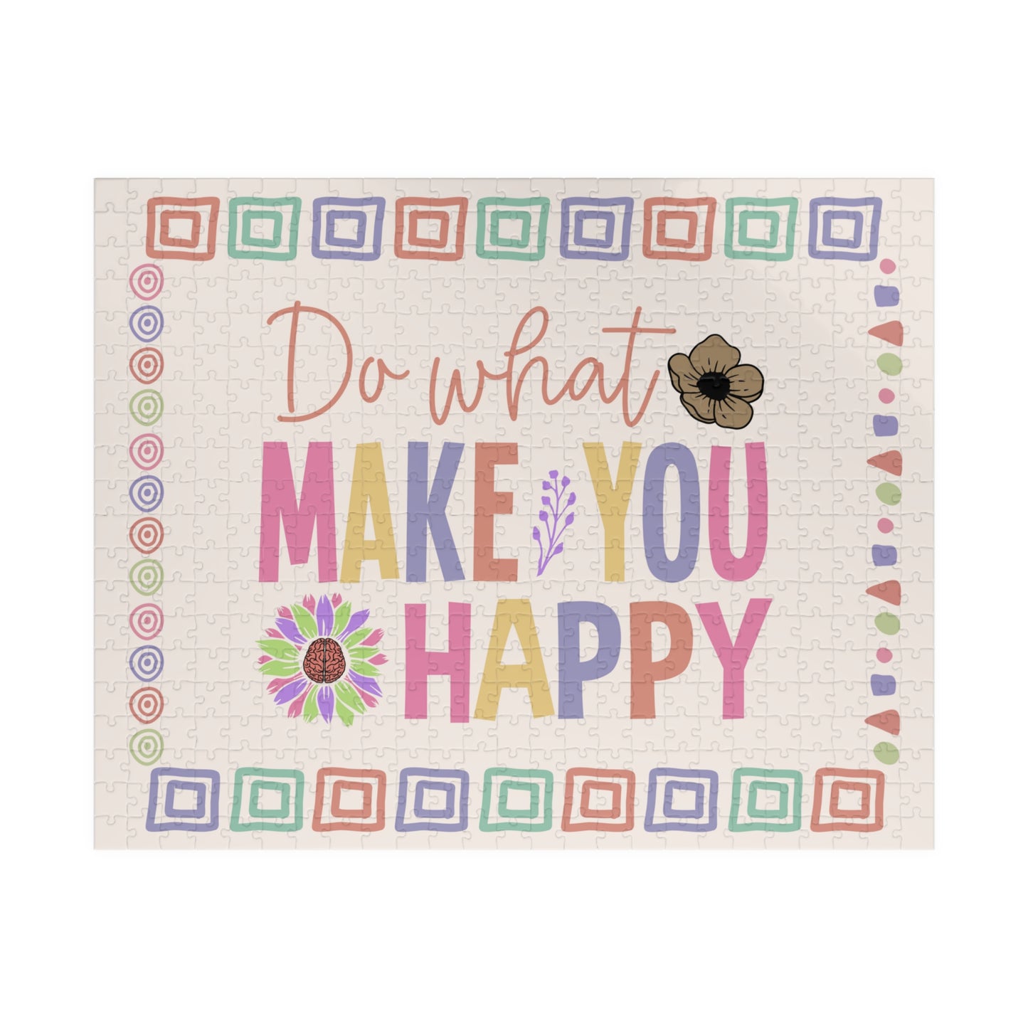 Do What Make You Happy - Mental Health Quote Puzzle