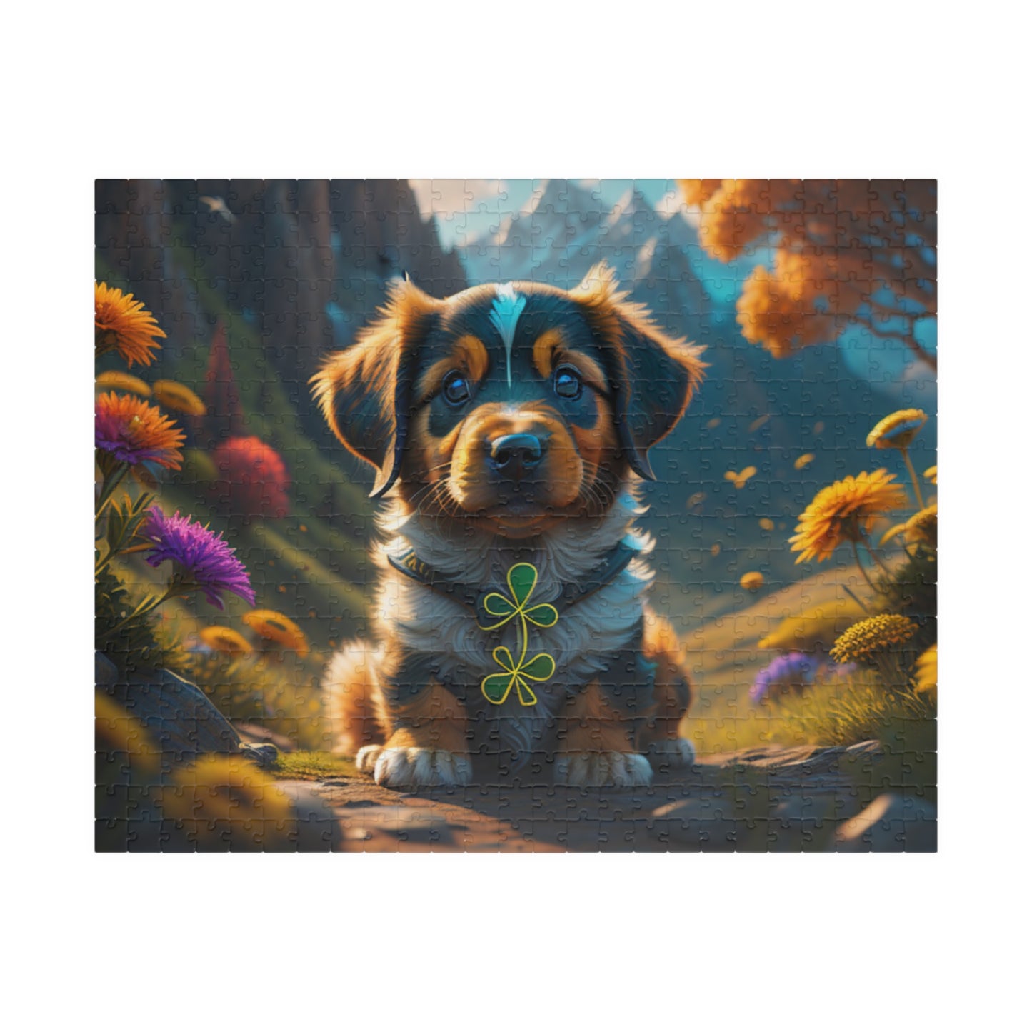 Pup-tastic Serenity - St. Patrick's Day Mental Health Puzzle