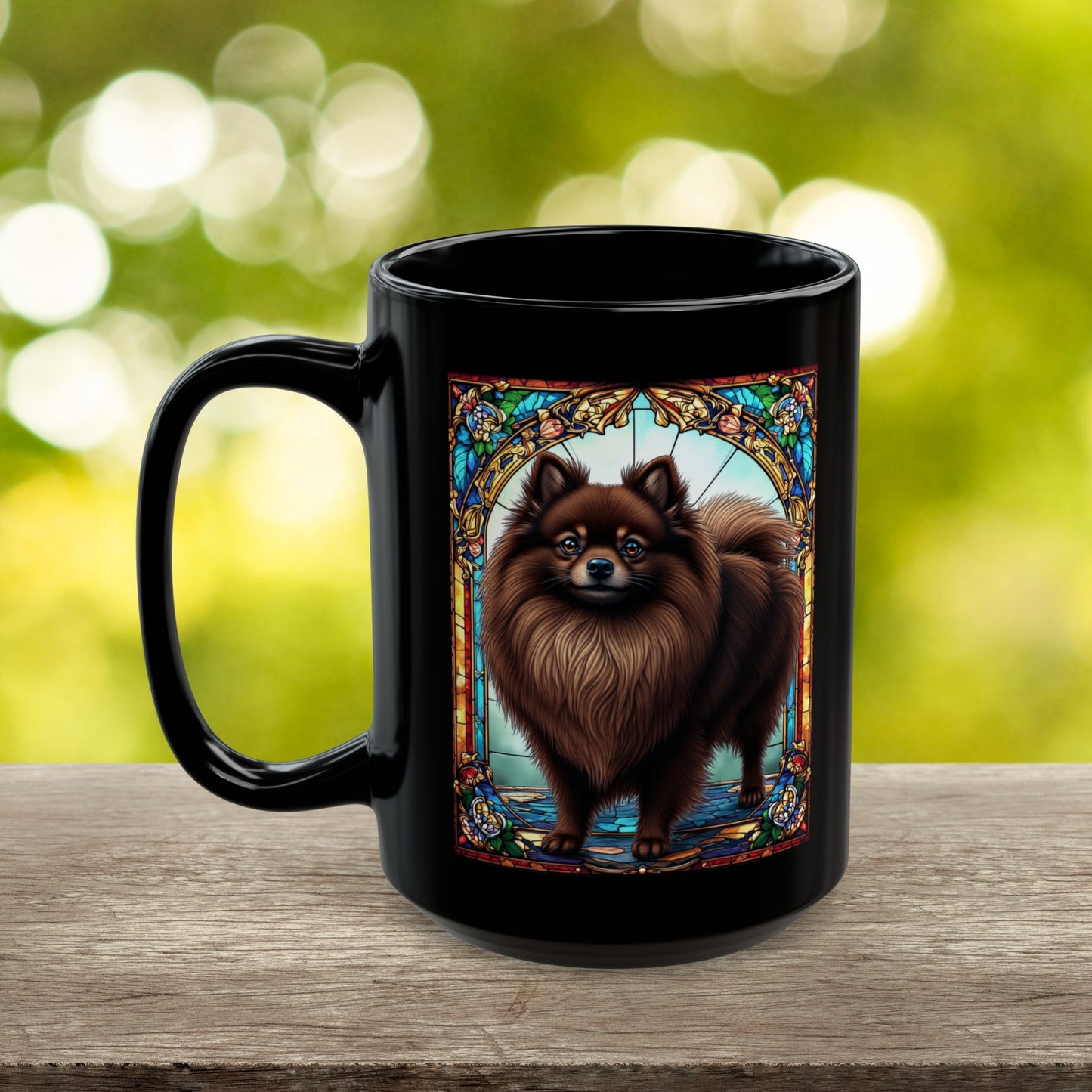 Pomeranian (Chocolate) Personalized Dog Breed Mug, Pet Lover Mug, Dog Coffee Mug, Custom Name Mug, Dog Lover Gift, Dog-Themed Mug