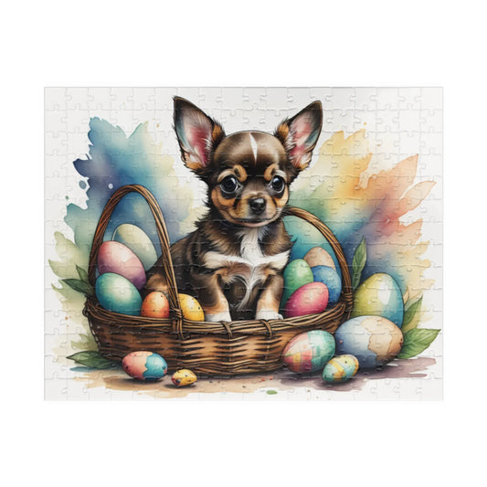 Shop our chihuahua hoppy paws easter delight mental health puzzle featuring the 252 pcs (Horizontal) style option from MySisterIsASurvivor.