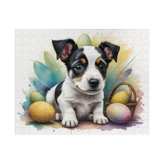 Shop our jack russell terrier hoppy paws easter delight mental health puzzle featuring the 252 pcs (Horizontal) style option from MySisterIsASurvivor.