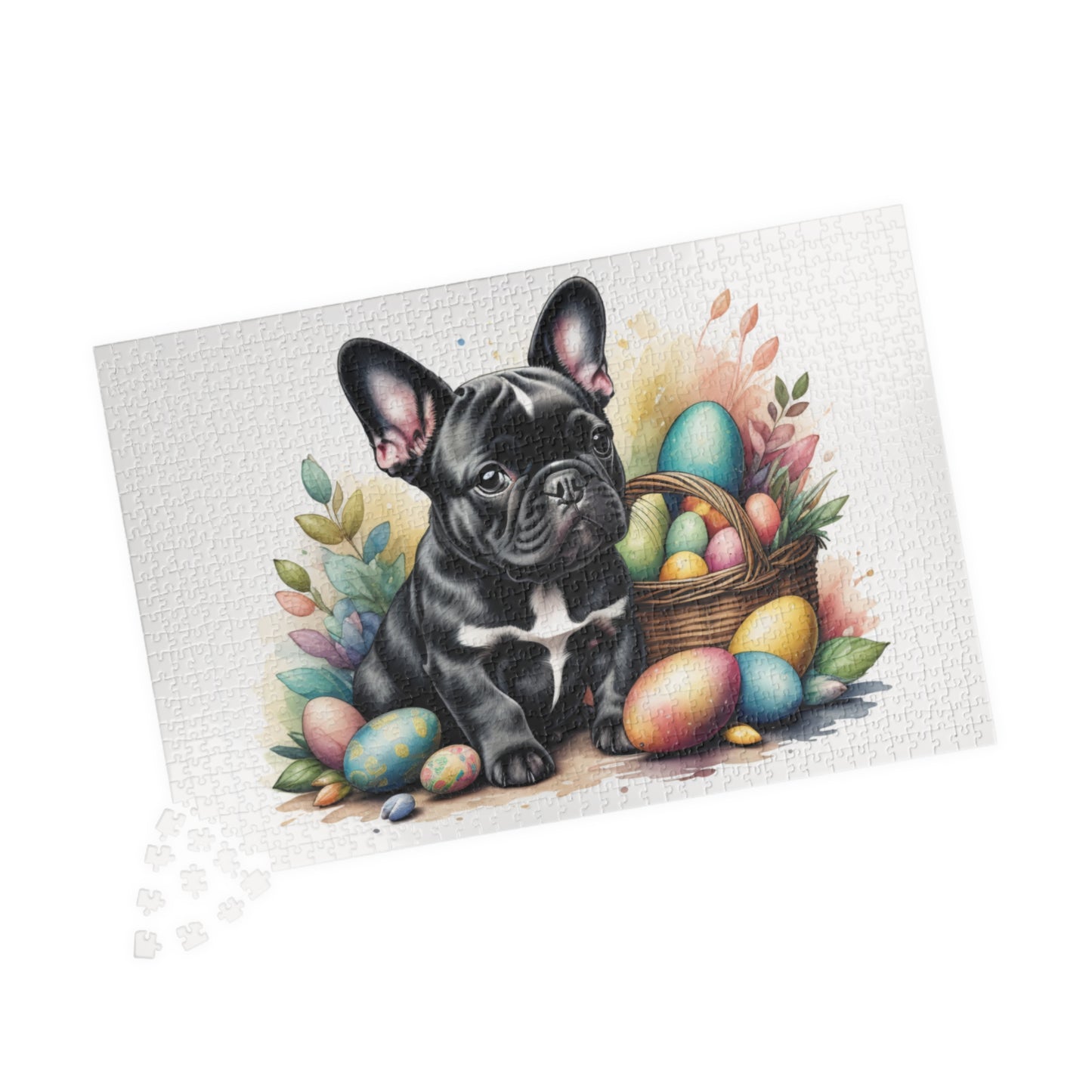 French Bulldog (Black) Easter Puppy Puzzle - Dog Lovers, Mental Health Benefits, Holiday Fun, Mindfulness, Stress Relief, Festive Gift