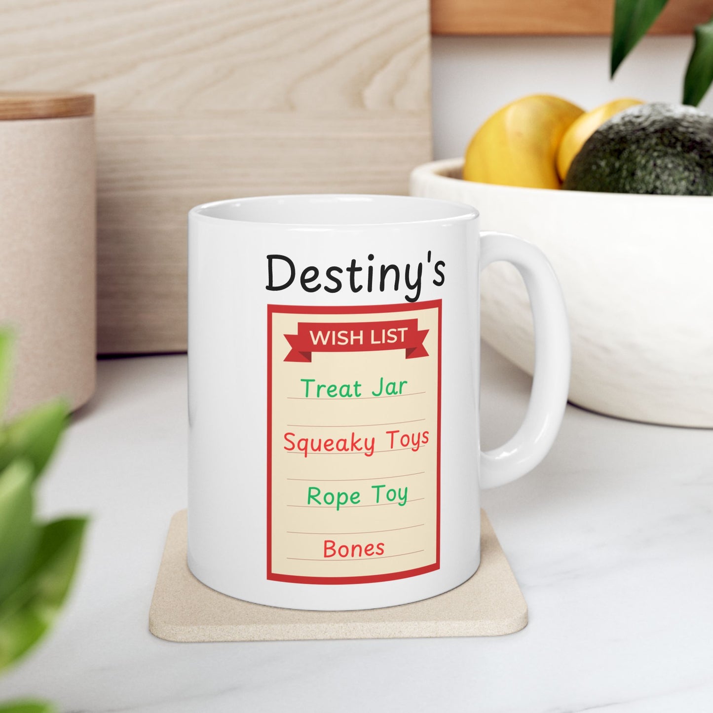 Labrador Retriever (Chocolate) Personalized Christmas Dog Anatomy Mug, Funny Holiday Gift for Dog Lovers, Festive Dog Breed Coffee Cup