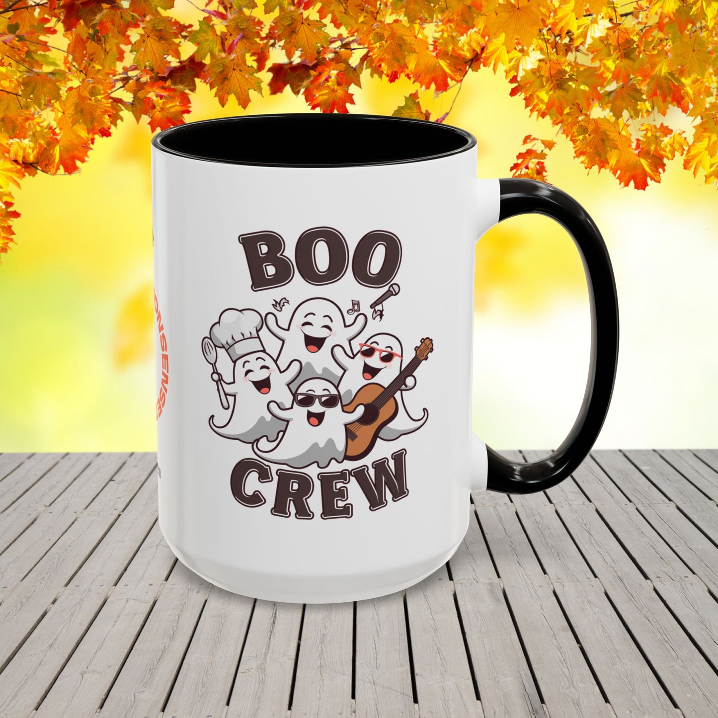 Boo Crew Halloween Mug -fun personalized coffee cup for seasonal cozy vibes