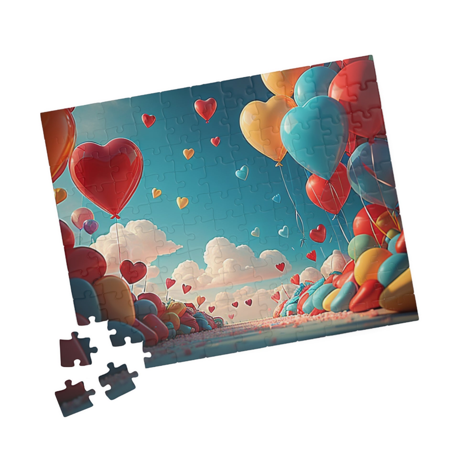 Whimsical Balloon Wonderland: Valentine's Day Puzzle for Self-Care, Emotional Growth, and Personal Empowerment