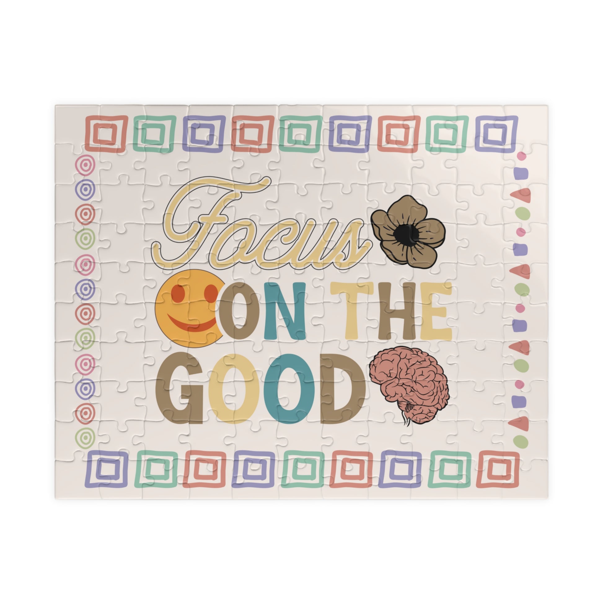 Focus On The Good - Mental Health Quote Puzzle