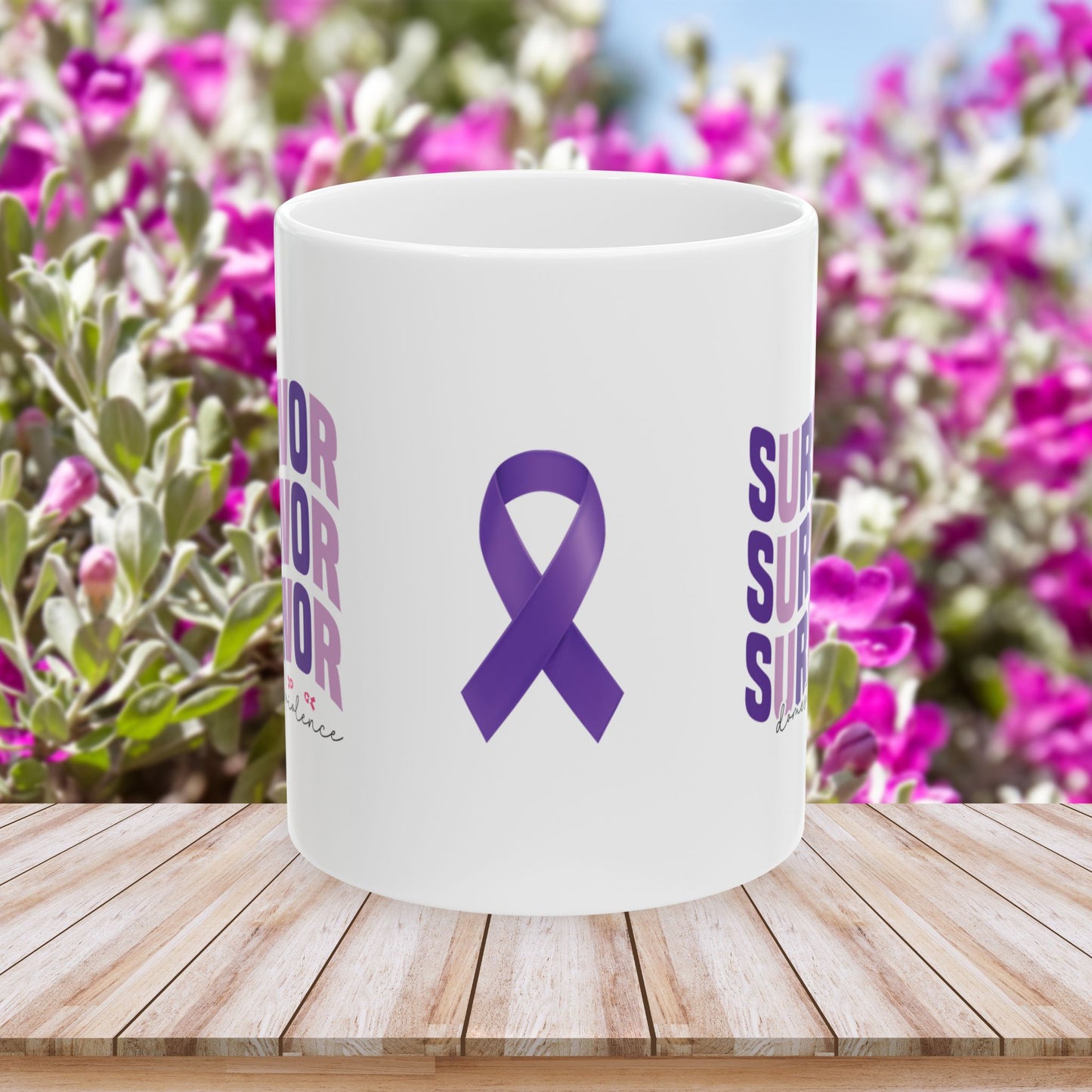 Survivor Survivor Survivor Domestic Violence Ceramic Mug - Empowerment & Strength
