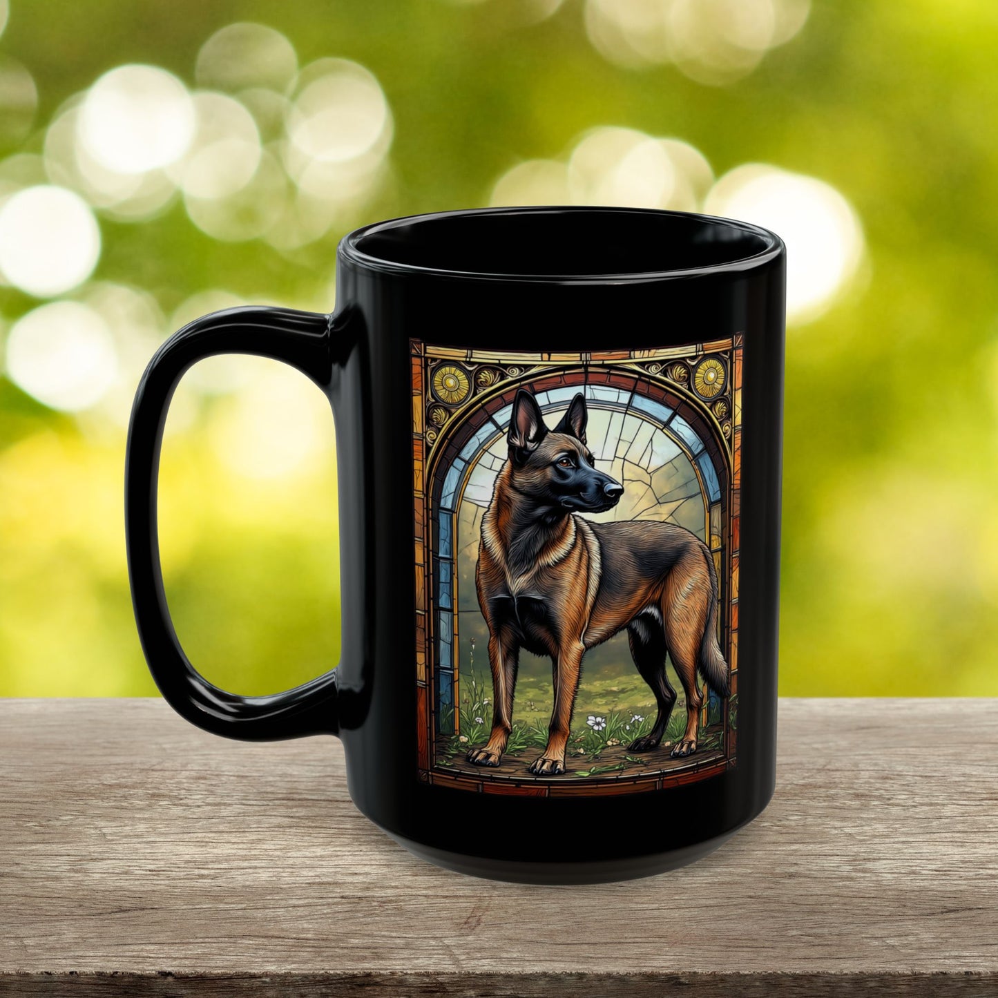 Fawn sable Belgian Malinois dog lover personalized mug