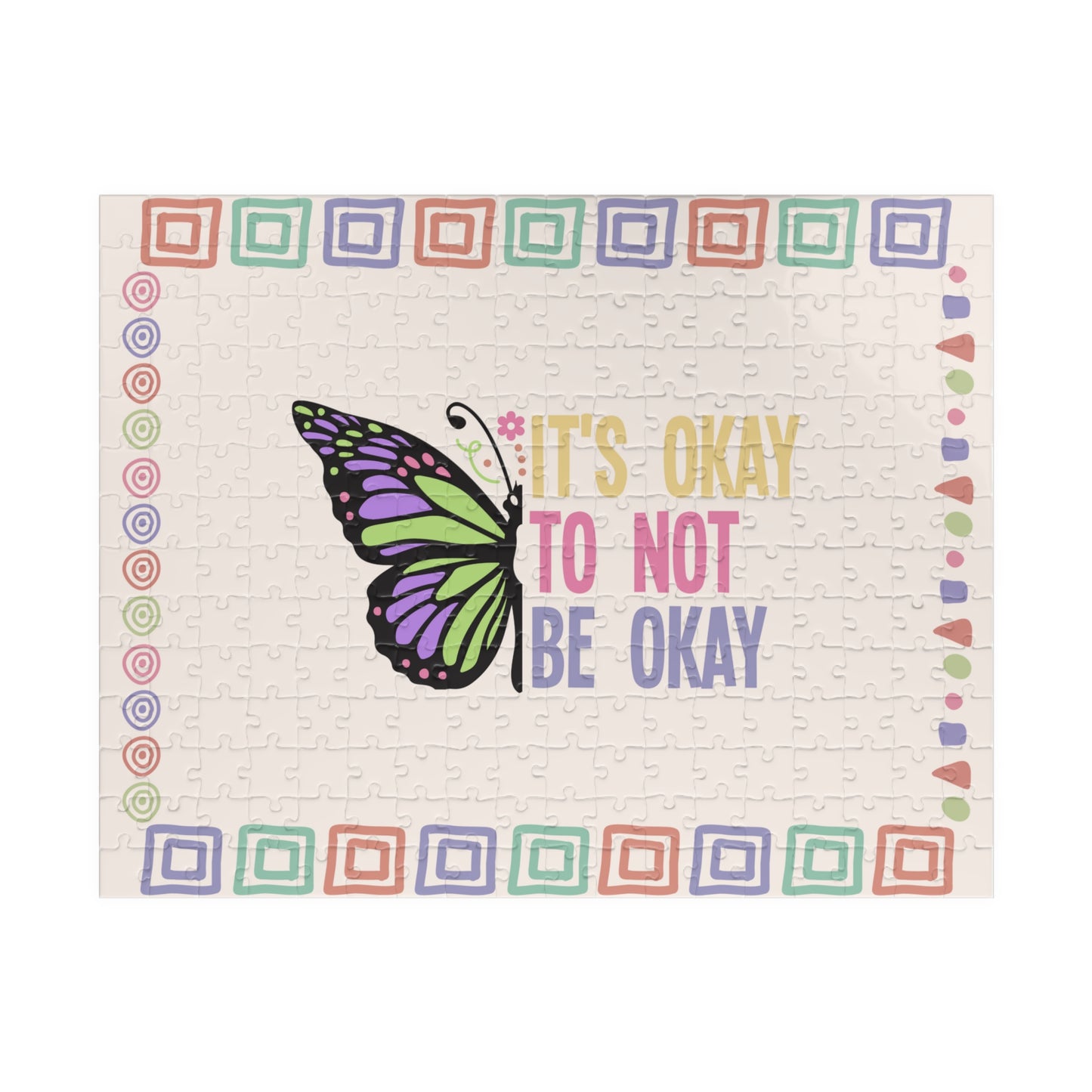 It's Okay To Not Be Ok - Mental Health Quote Puzzle