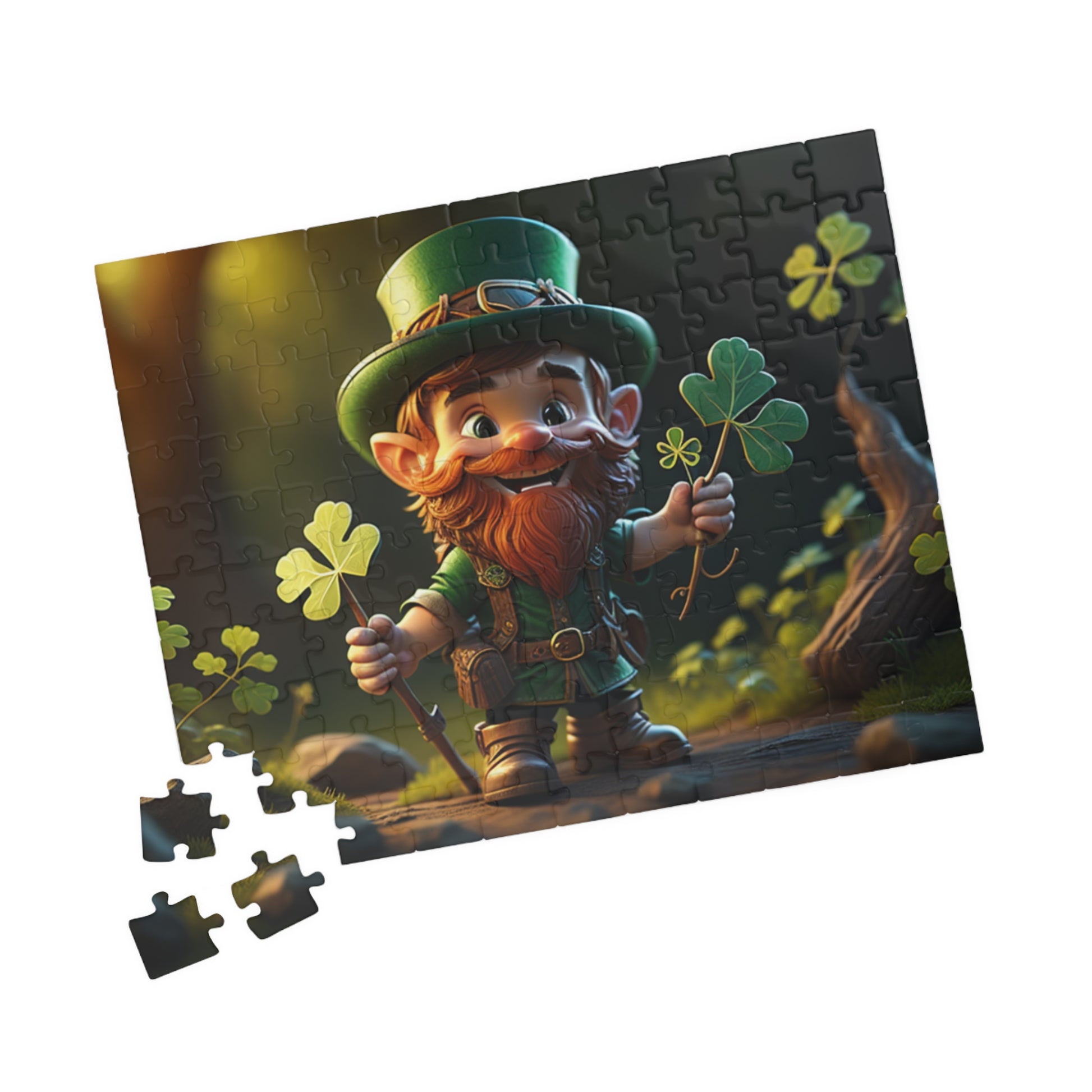 Lucky Leaf Labyrinth - St. Patrick's Day Mental Health Puzzle