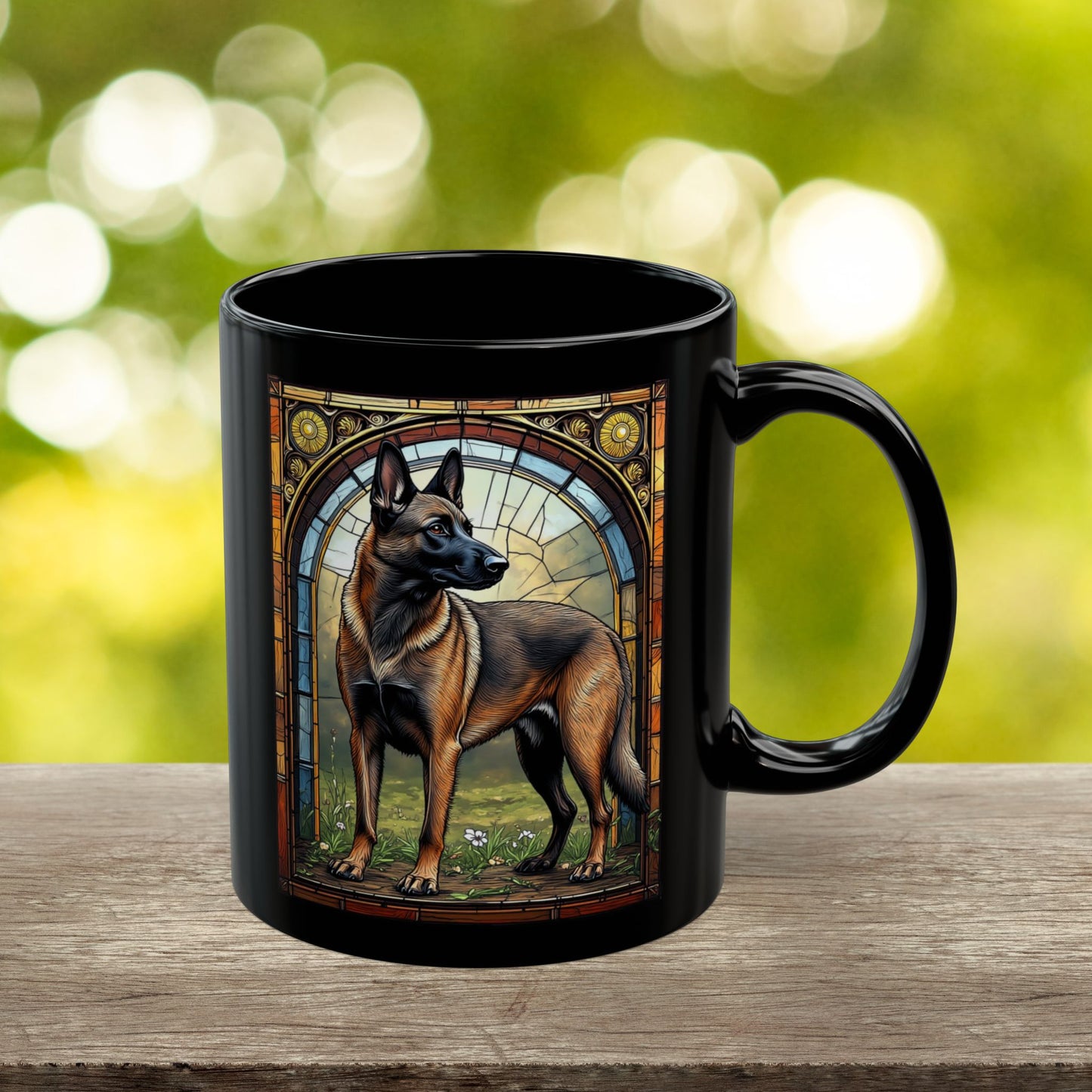 Fawn sable Belgian Malinois dog lover personalized mug