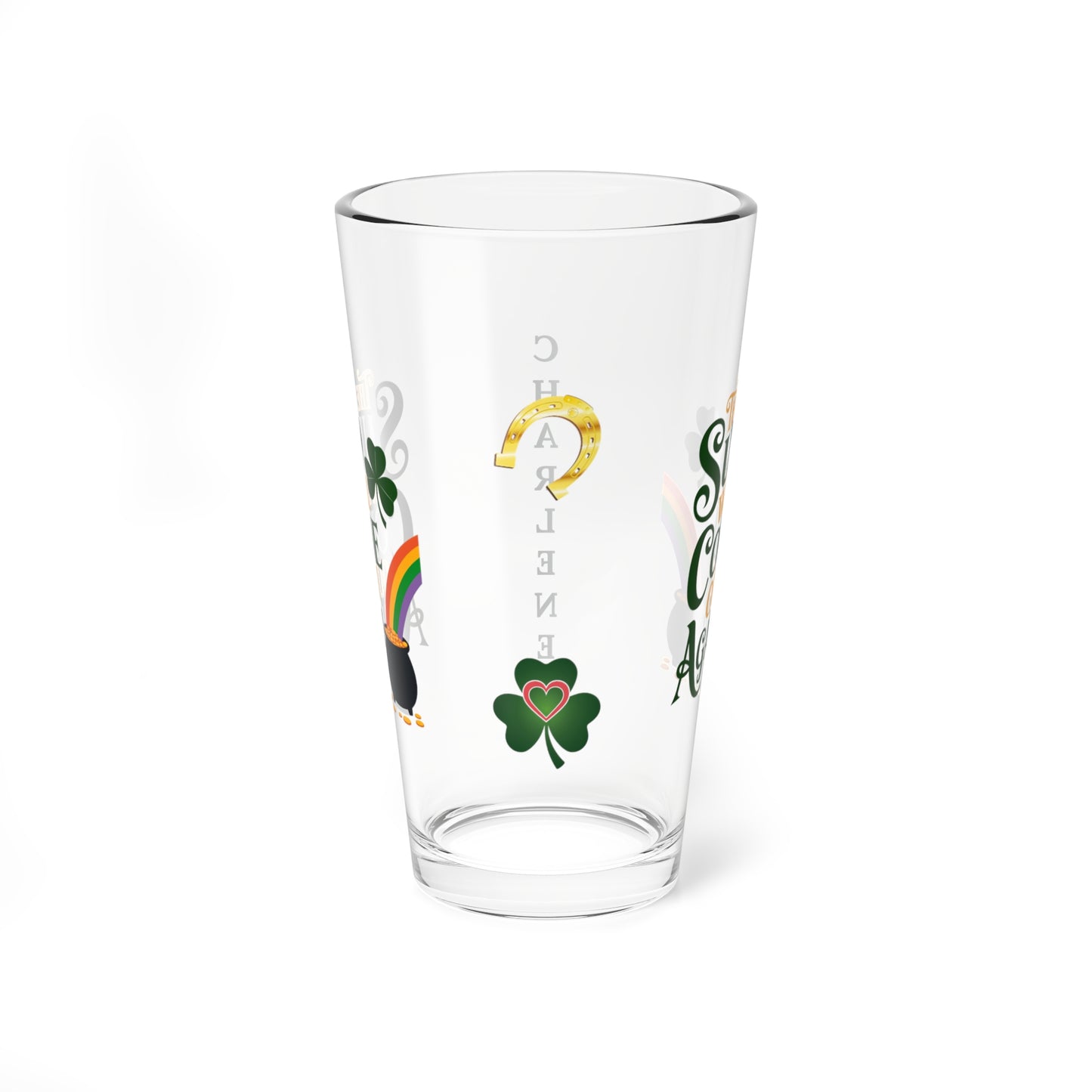 The Sun Will Come Out Again: Personalized St. Patrick's Day Pint Glass - Customizable Name for Happiness and Positivity