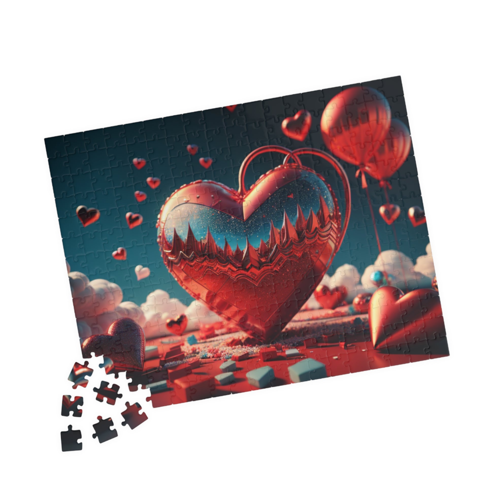 Serene Love Skies: Valentine's Day Puzzle for Self-Care, Emotional Growth, and Personal Empowerment