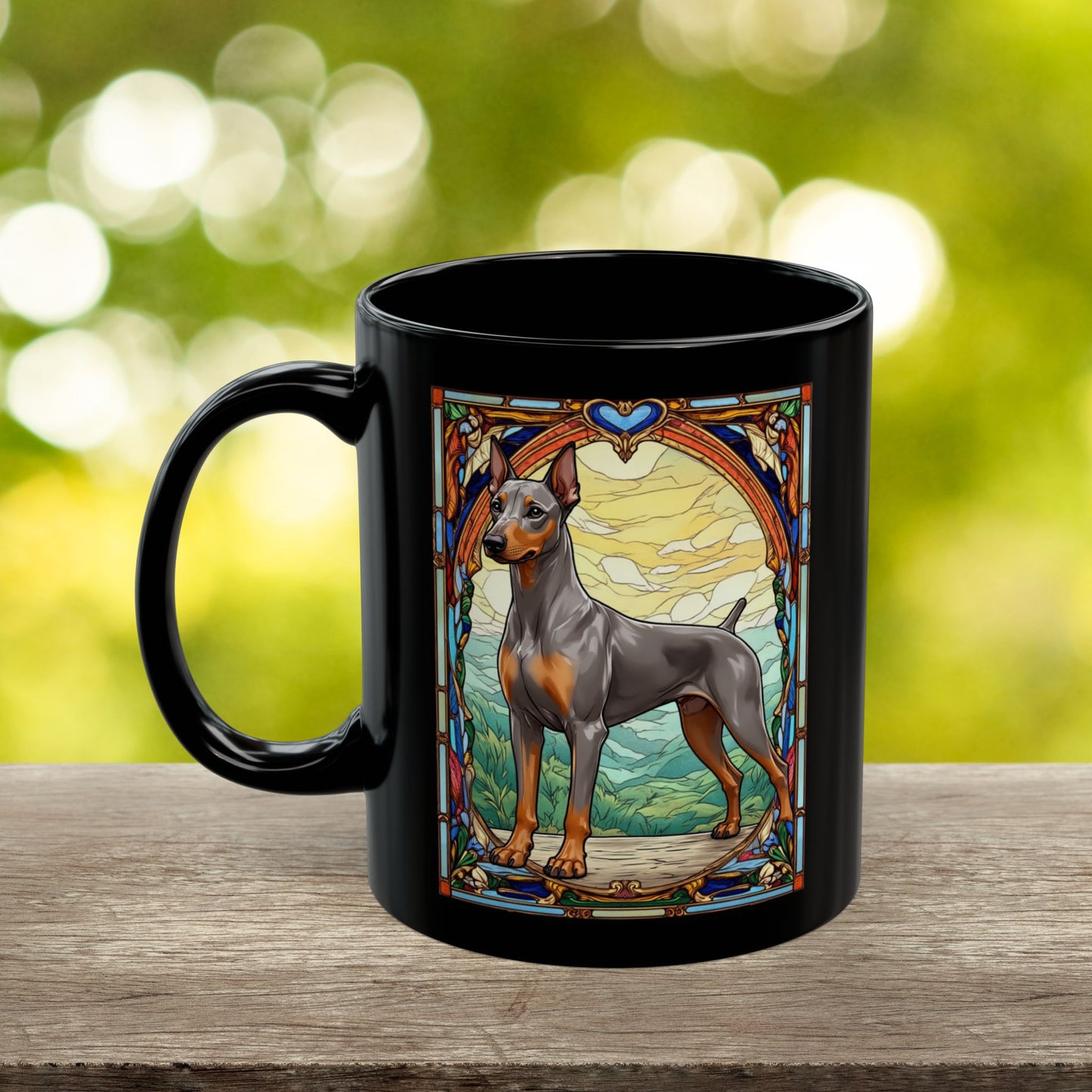 Fawn Isabella rust Doberman personalized mug gift