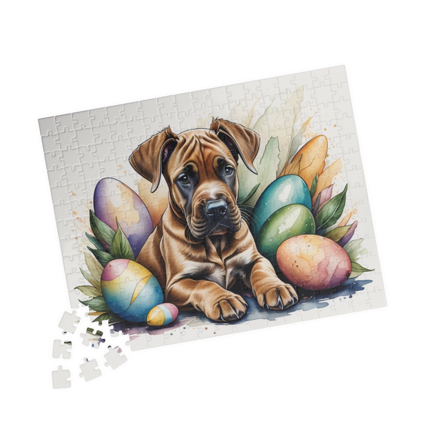 Great Dane (Fawn) Easter Puppy Puzzle - Dog Lovers, Mental Health Benefits, Holiday Fun, Mindfulness, Stress Relief, Festive Gift