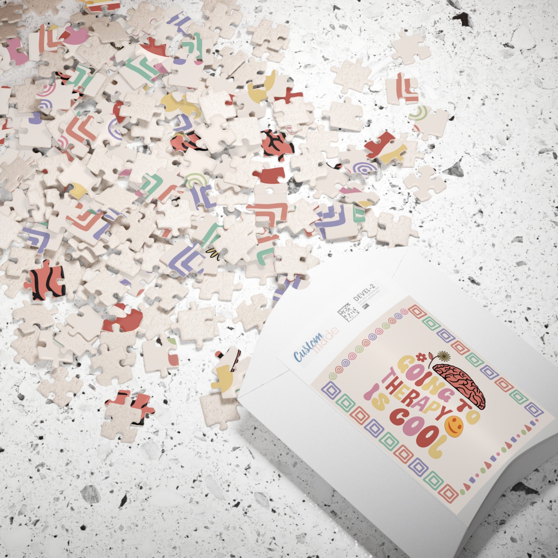 Going To Therapy Is Cool - Mental Health Quote Puzzle