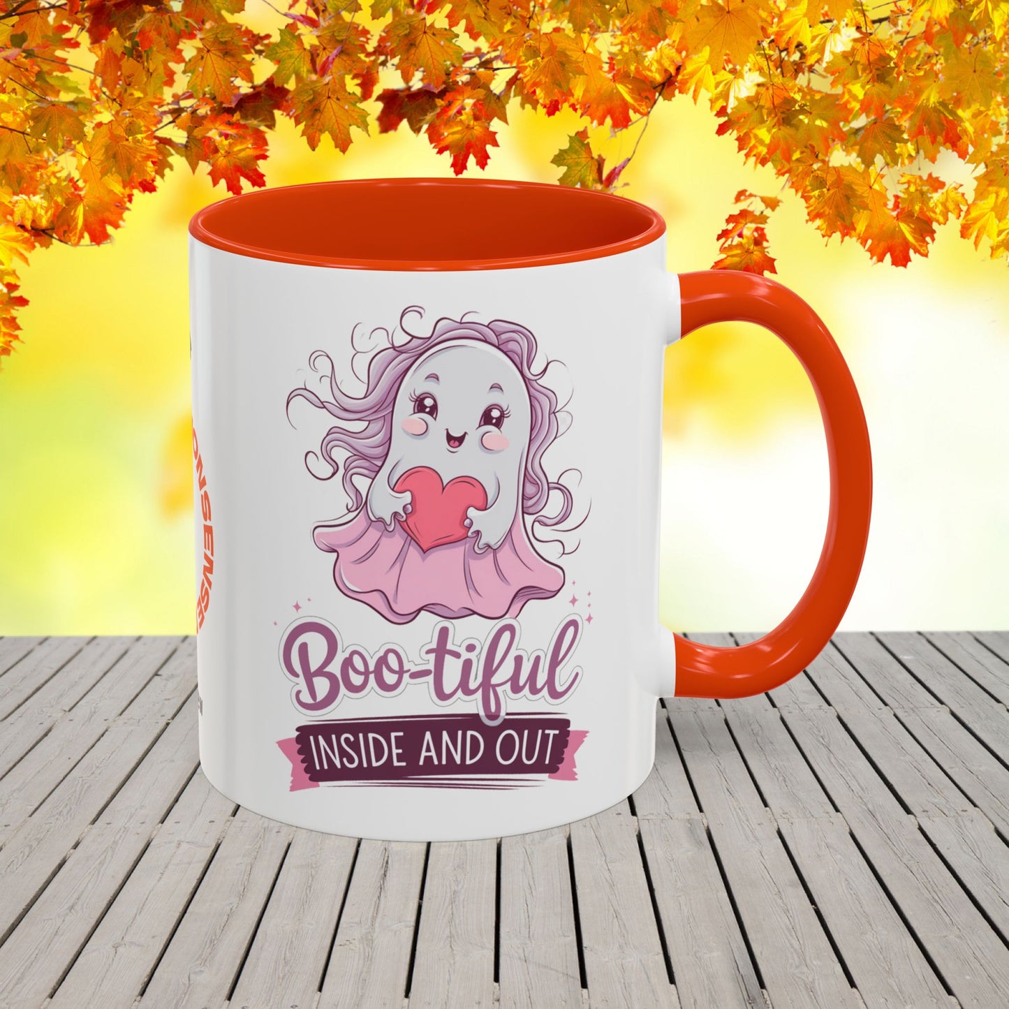 Boo-tiful Inside and Out Halloween Mug -custom Halloween coffee cup for positive self-care