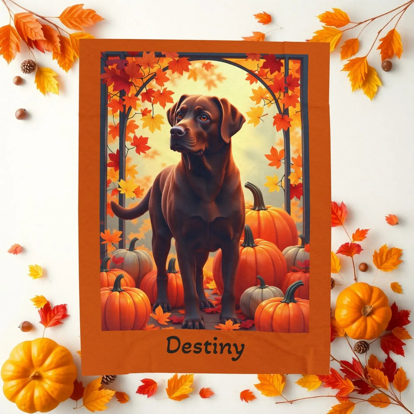 Shop our premium chocolate labrador dog velveteen plush blanket from MySisterIsASurvivor.