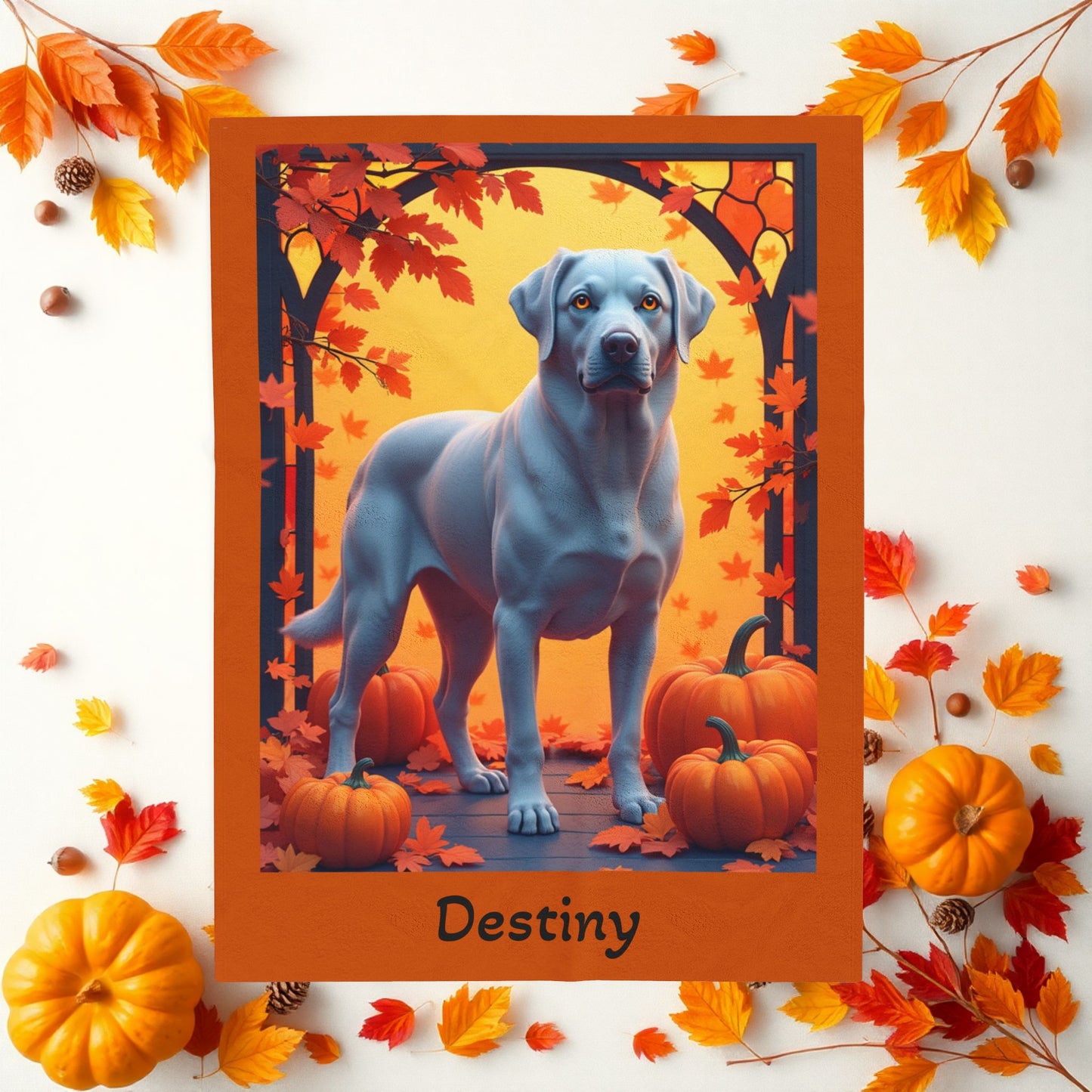 Silver Labrador Retriever velveteen plush blanket, custom dog throw for silver lab parents - MySisterIsASurvivor