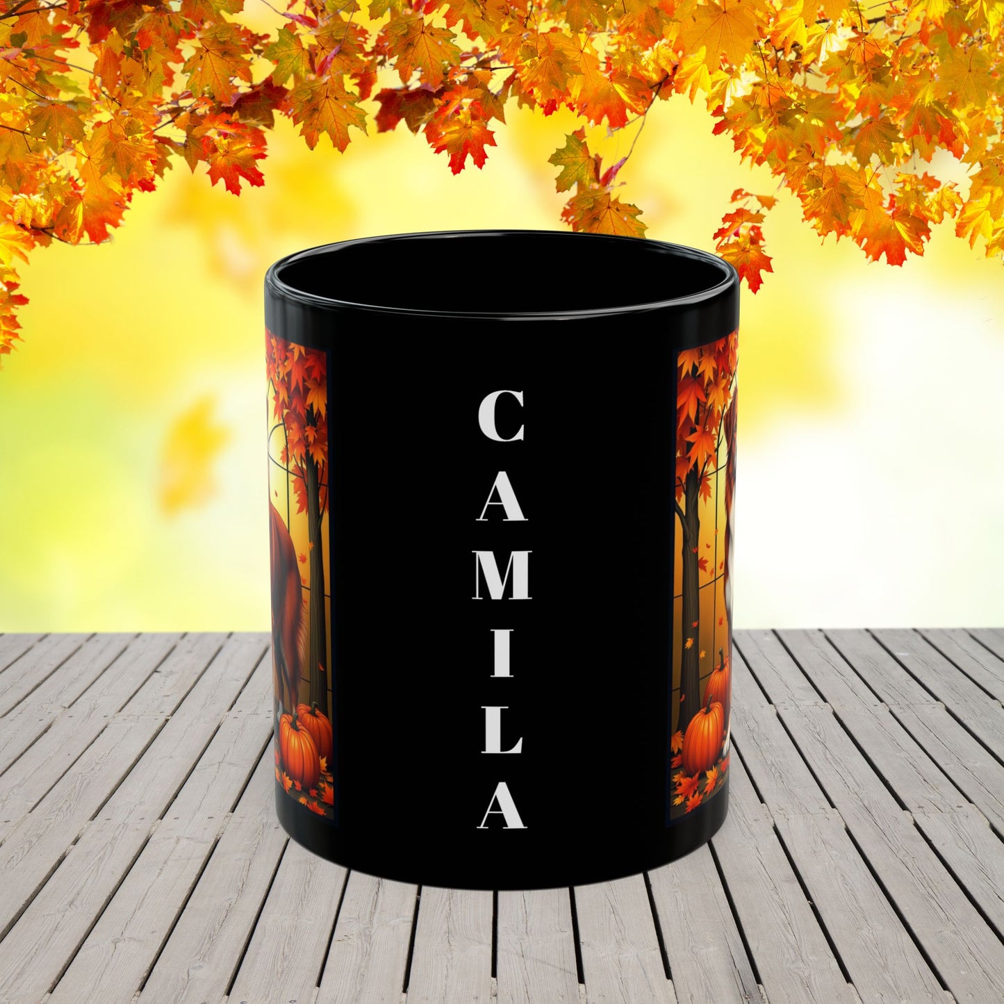 Australian Shepherd Red - Fall dog coffee mug, custom herding breed lover gift for Aussie owners