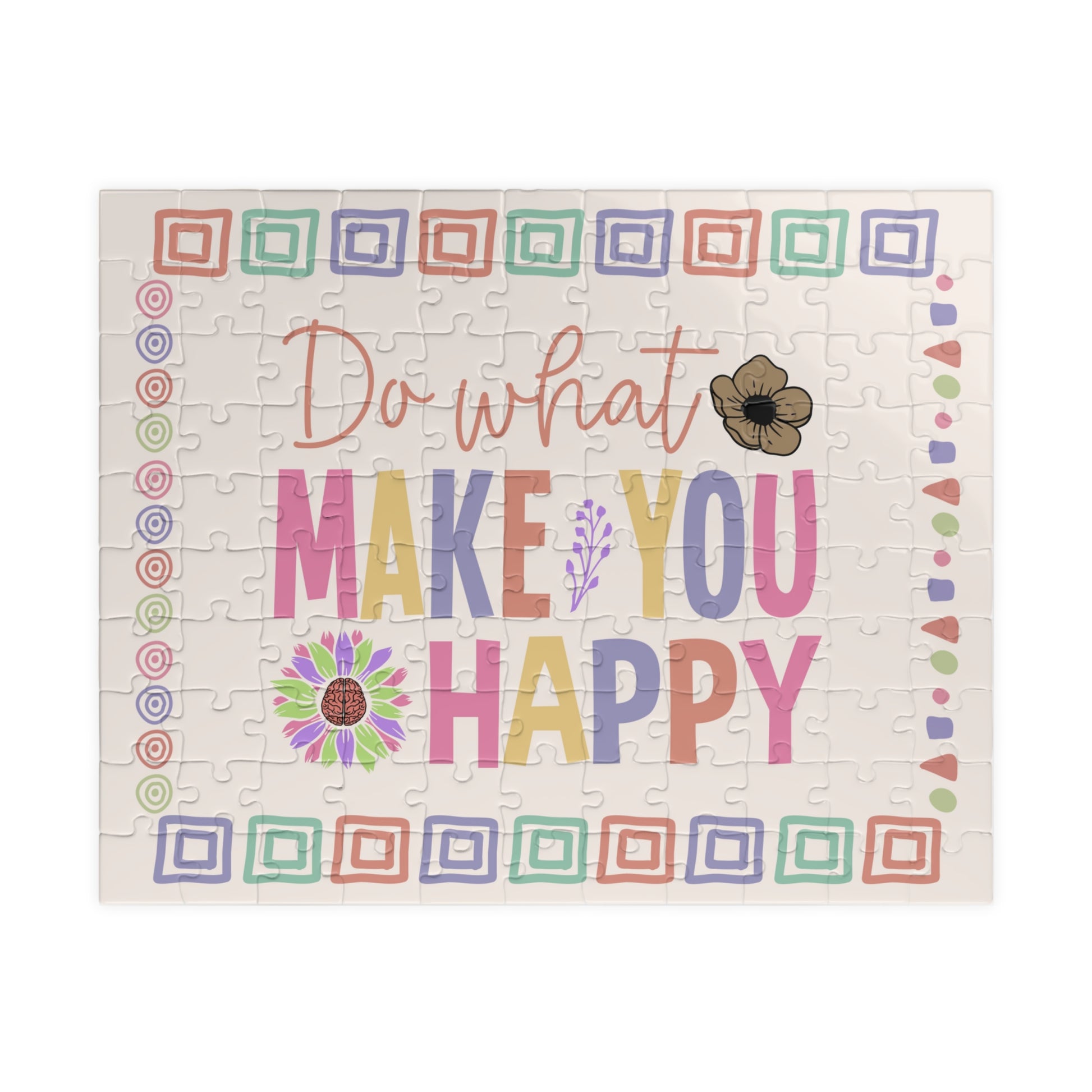 Do What Make You Happy - Mental Health Quote Puzzle