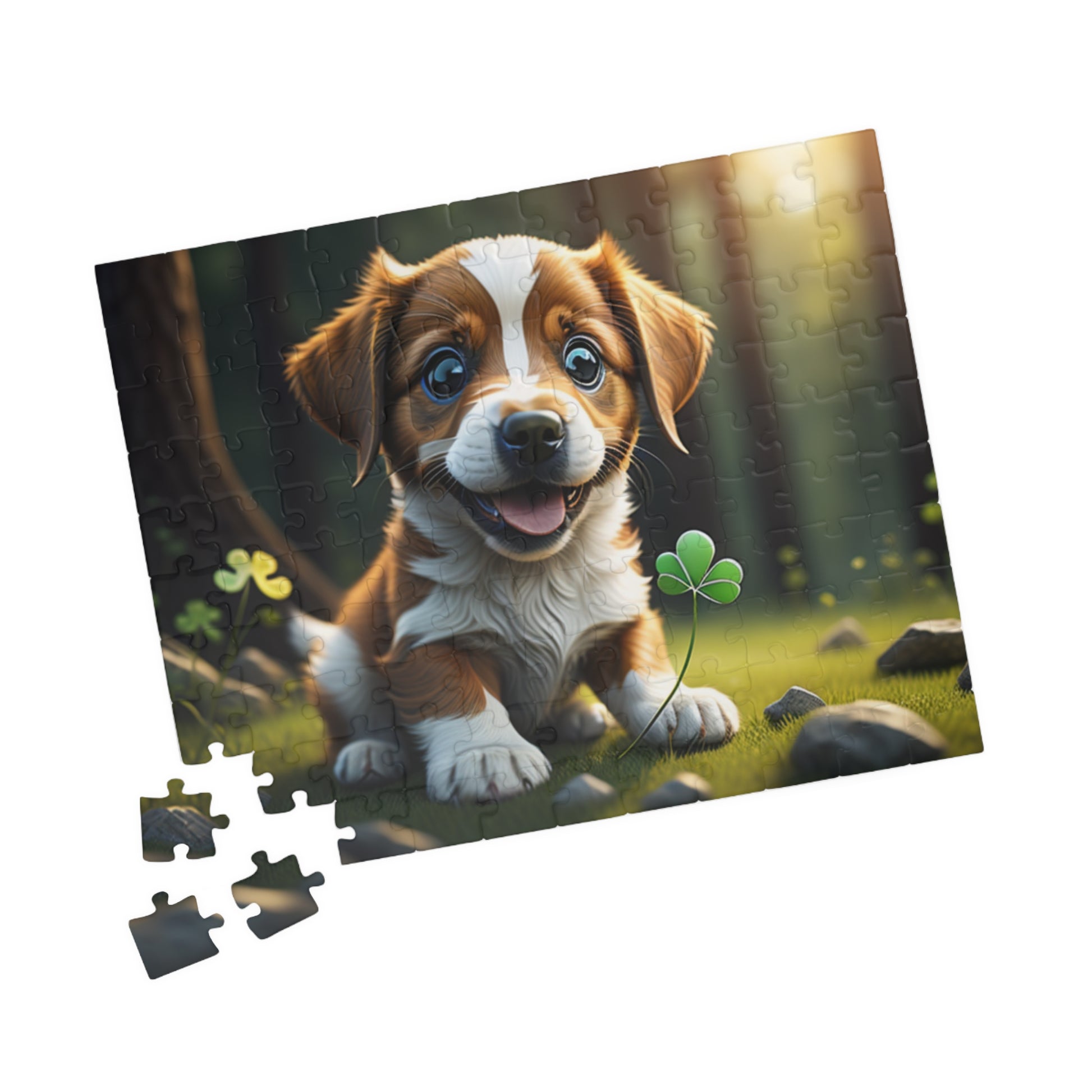 Lucky Leprechaun Pup - St. Patrick's Day Mental Health Puzzle