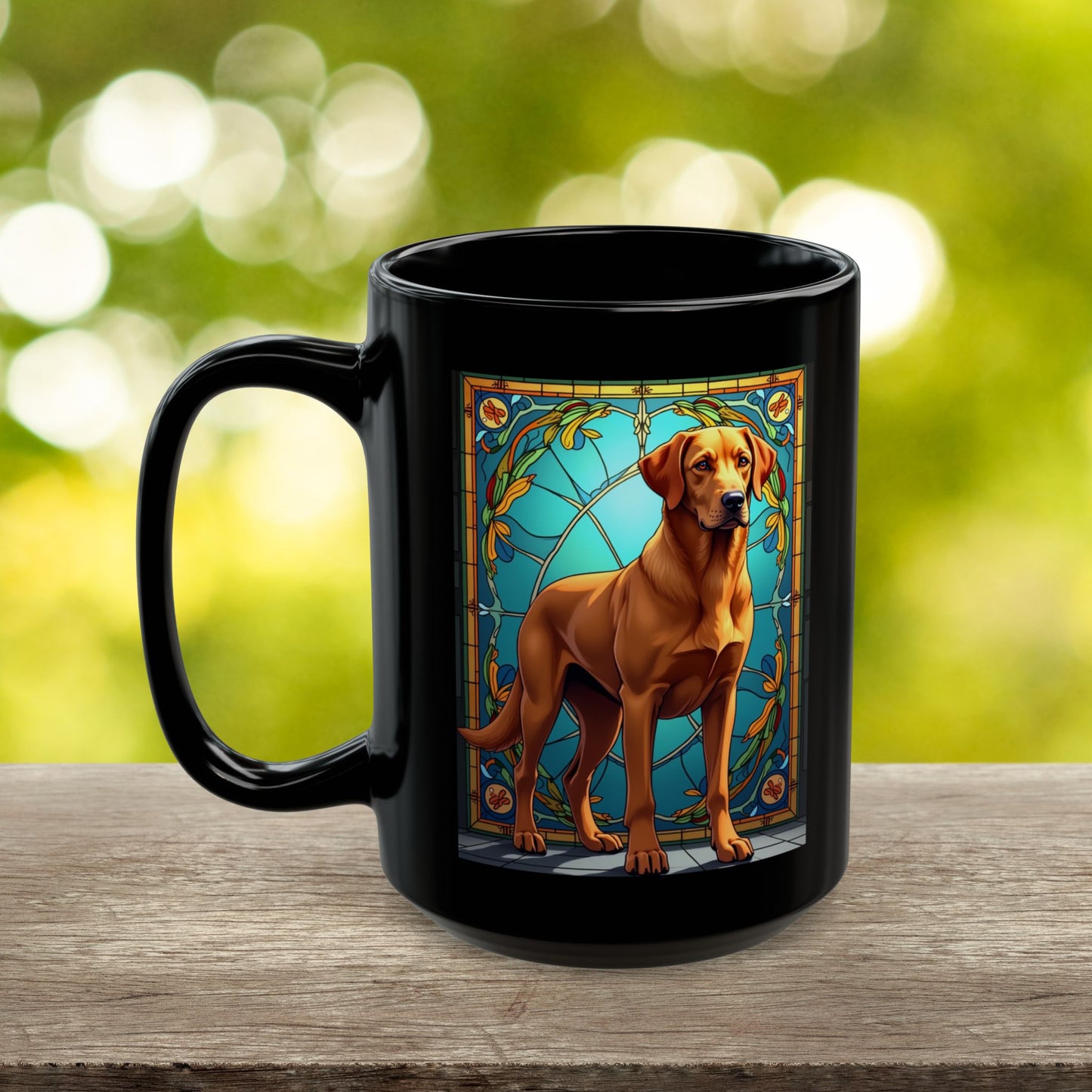Labrador Retriever Fox Red personalized mug, custom dog coffee cup gift for Lab lovers