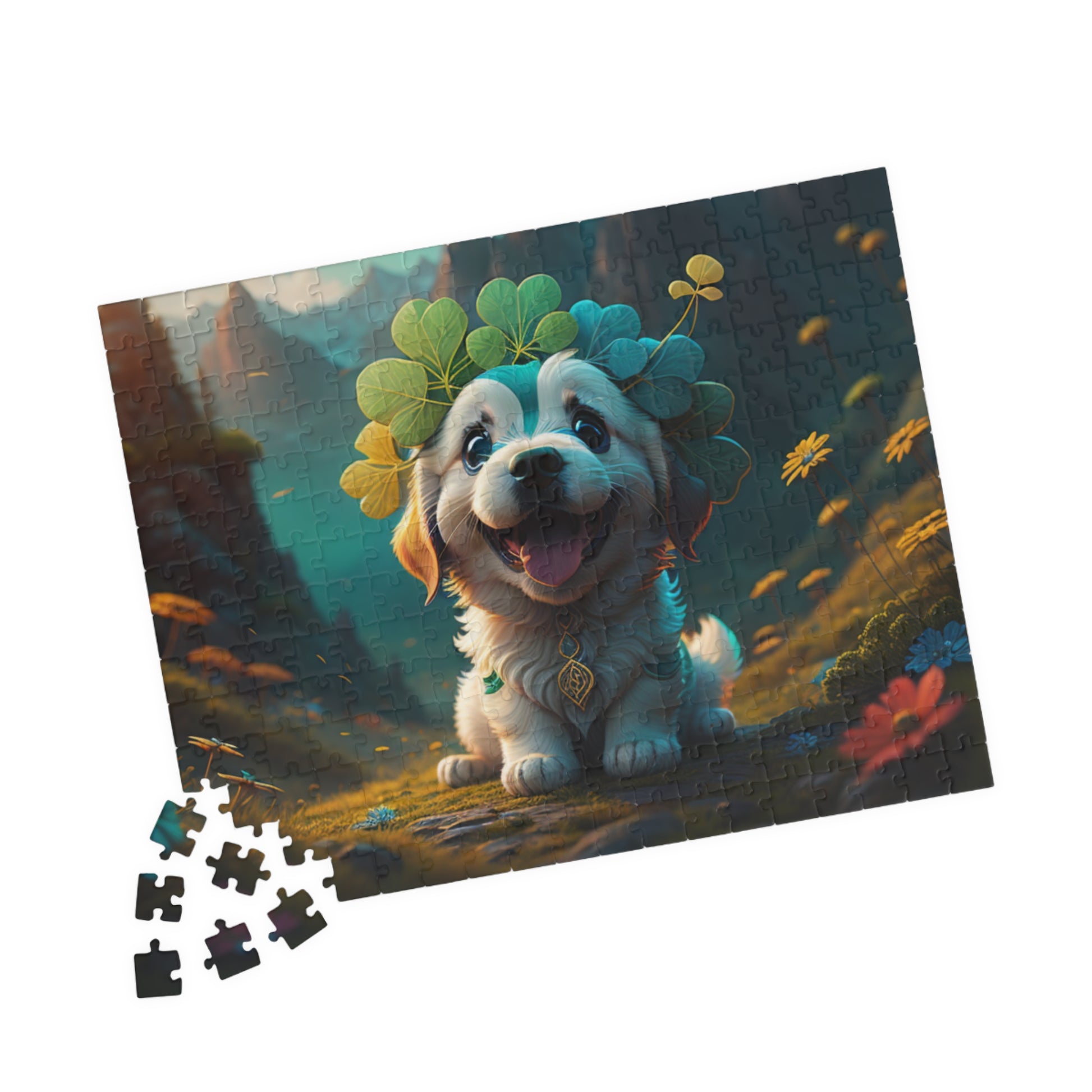 Pawsitive Paddy's Puzzle Parade - St. Patrick's Day Mental Health Puzzle