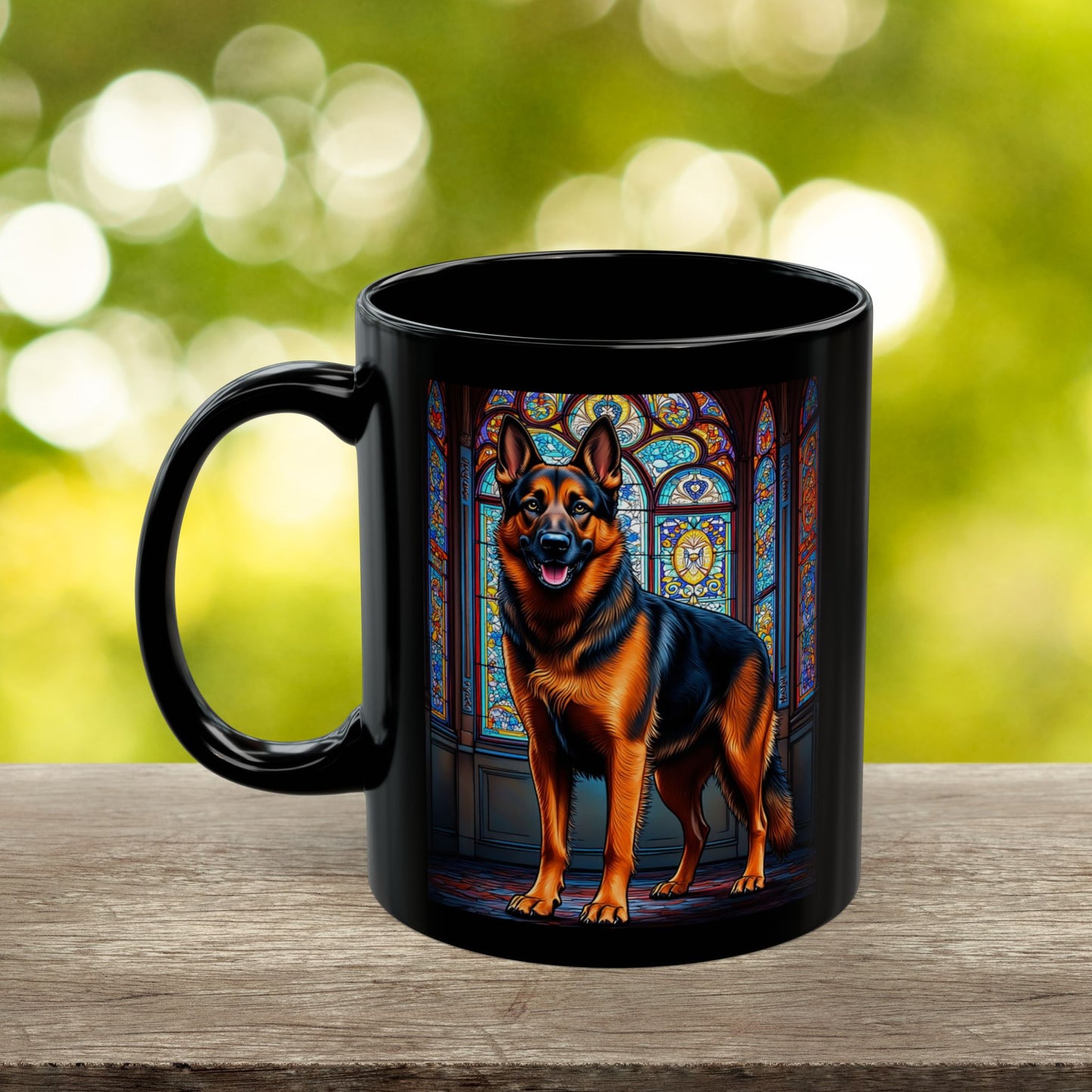 German Shepherd (Red & Black) Personalized Mug, Pet Lover Mug, Dog Coffee Mug, Custom Name Mug, Dog Lover Gift, Dog-Themed Mug, GS Mug