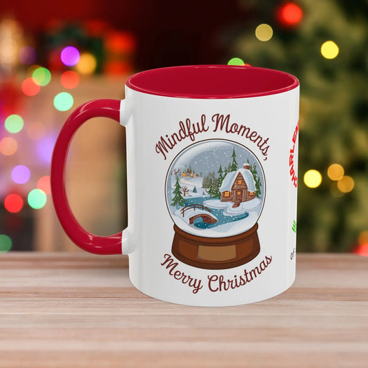 Shop our mindful moments merry christmas mug featuring the 11oz style option from MySisterIsASurvivor.