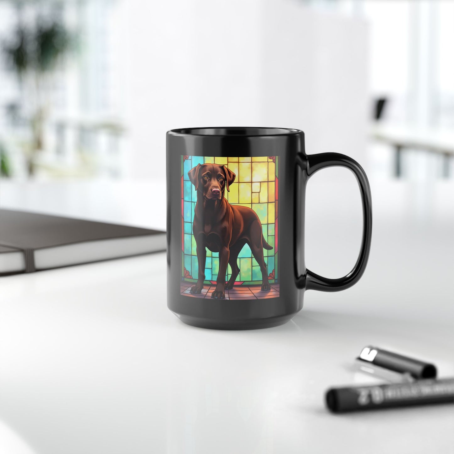 Labrador Retriever Chocolate personalized mug, custom coffee cup gift for Lab parents