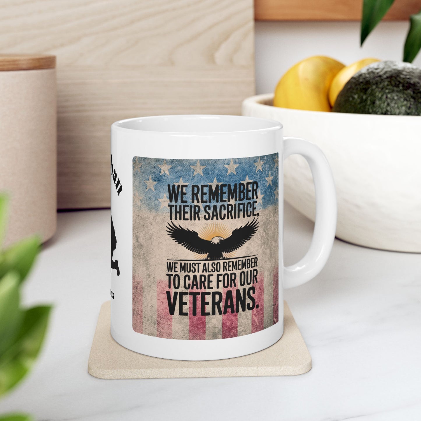 Personalized Memorial Day Mug - "We Remember Their Sacrifice" PTSD Support Tribute