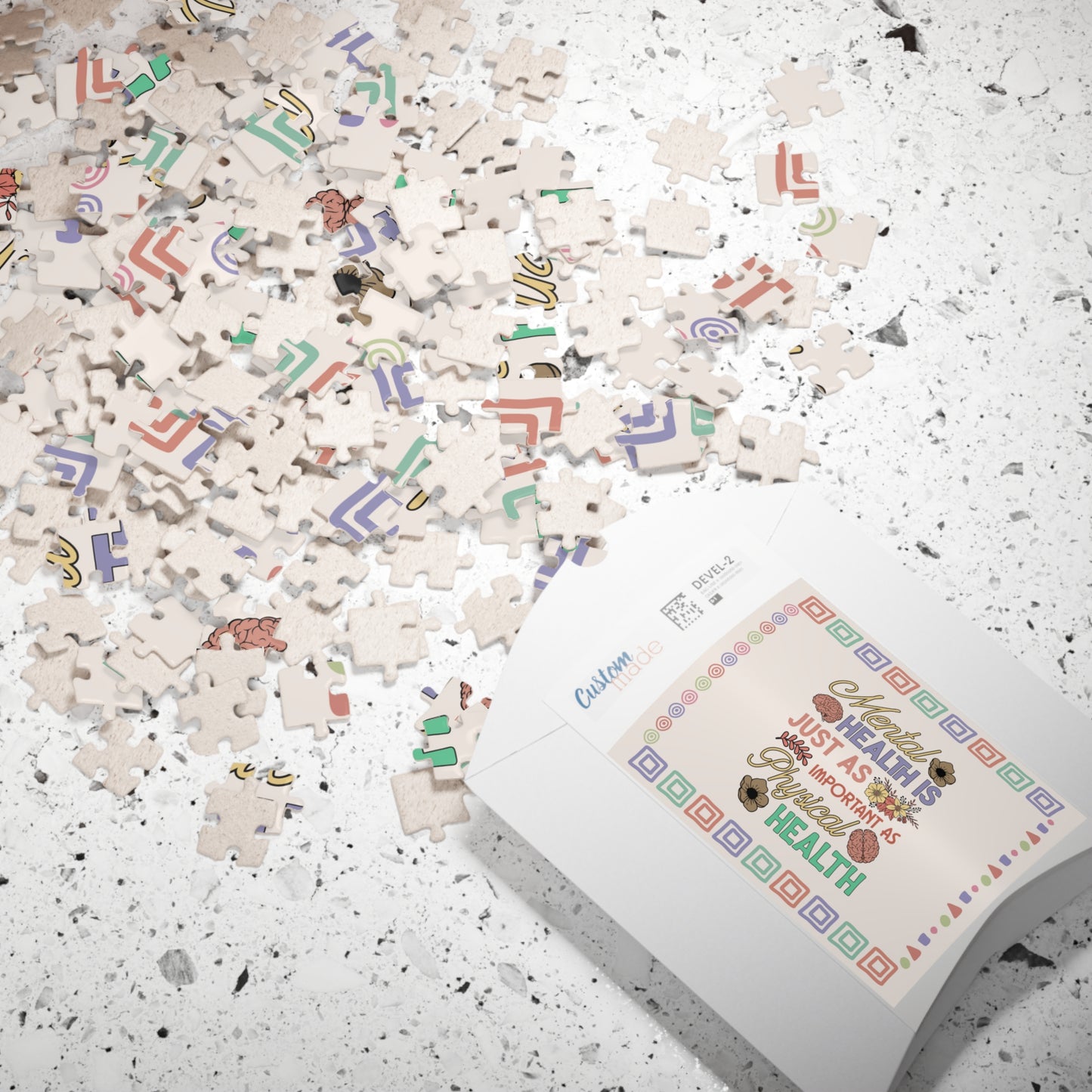 Mental Health Is Just As Important As Physical Health - Mental Health Quote Puzzle