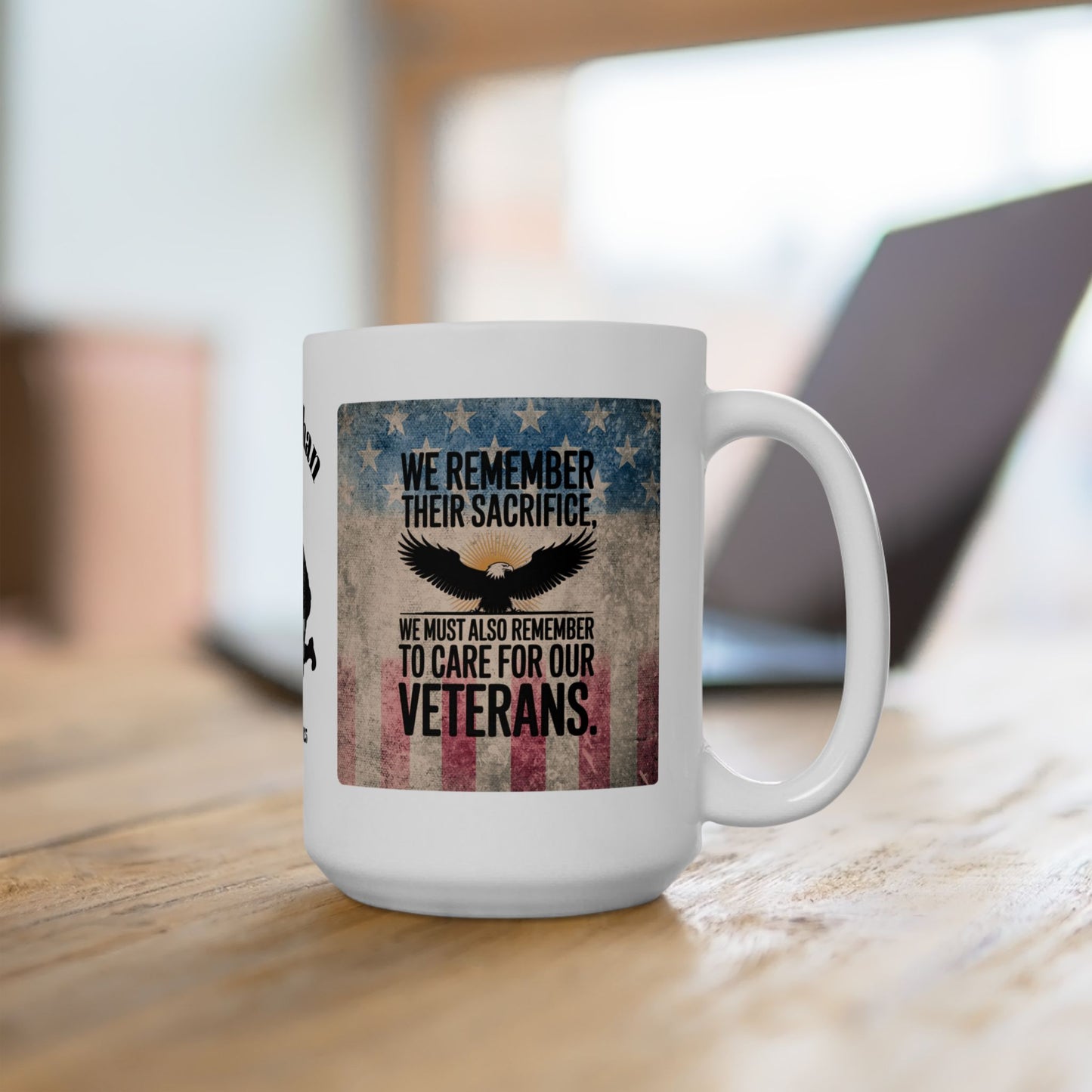Personalized Memorial Day Mug - "We Remember Their Sacrifice" PTSD Support Tribute