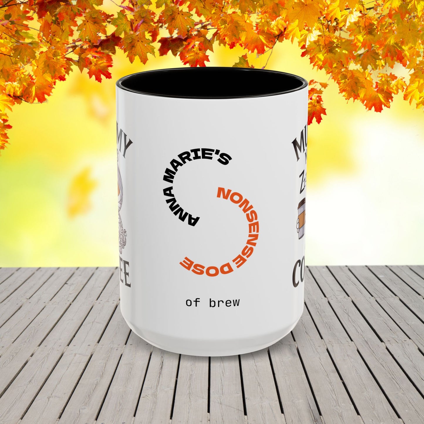 Mummy Needs Coffee Halloween Mug -funny fall coffee cup for cozy seasonal gift