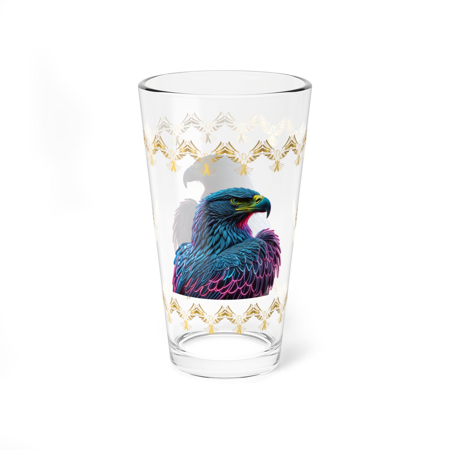 Wings of Resilience 16oz Eagle Pint Glass - Symbol of Strength, Resilience, and Mental Health Awareness