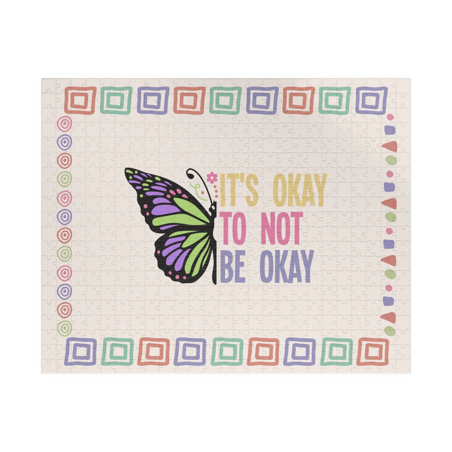 It's Okay To Not Be Ok - Mental Health Quote Puzzle