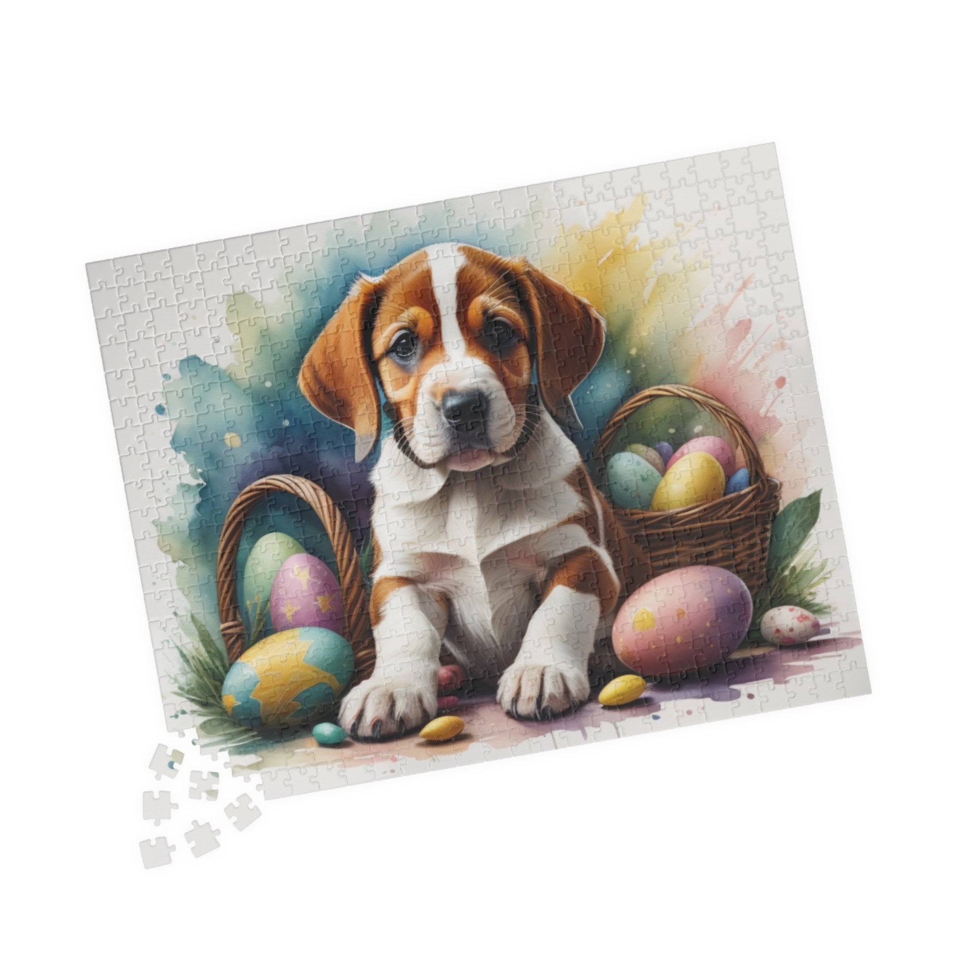 American Foxhound Easter Puppy Puzzle - Dog Lovers, Mental Health Benefits, Holiday Fun, Mindfulness, Stress Relief, Festive Gift
