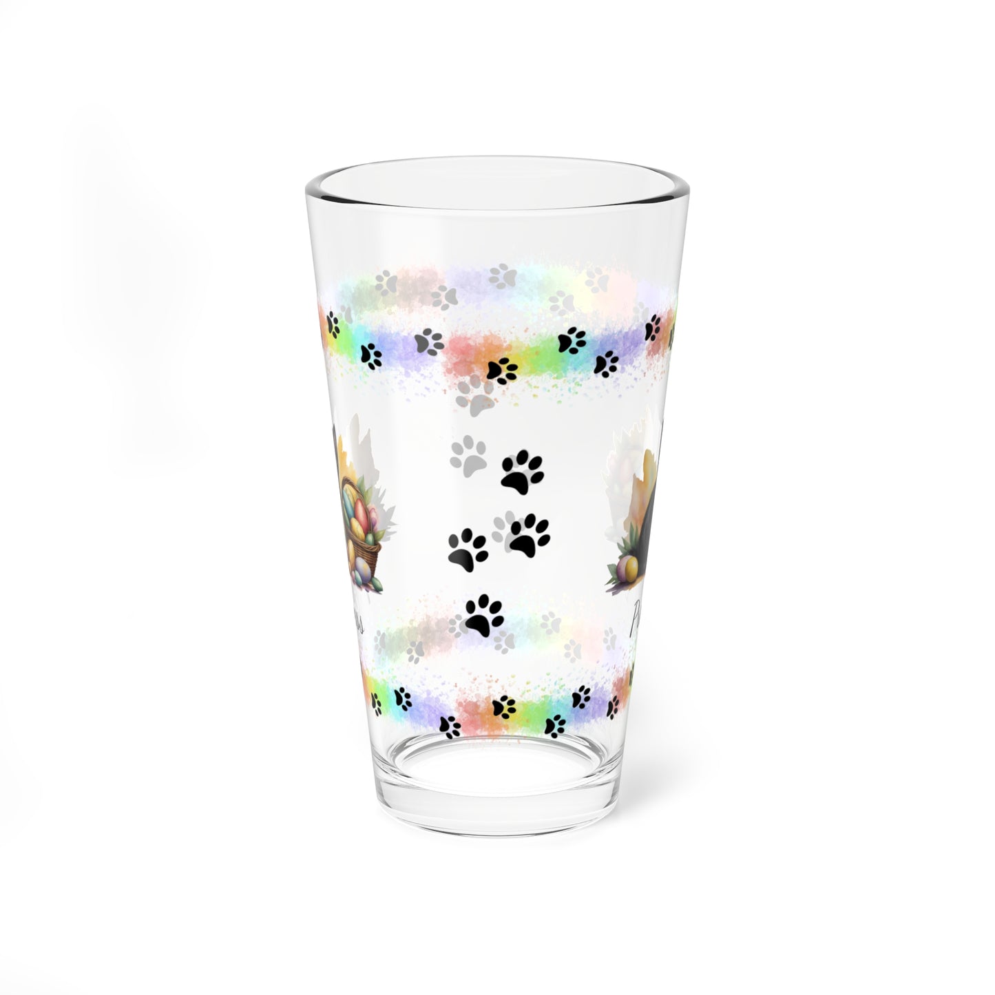 Bombay Easter Kitten 16oz Pint Glass - Personalized Cat-Themed Gift, Mental Health Drinkware, Holiday Décor & Easter Celebration