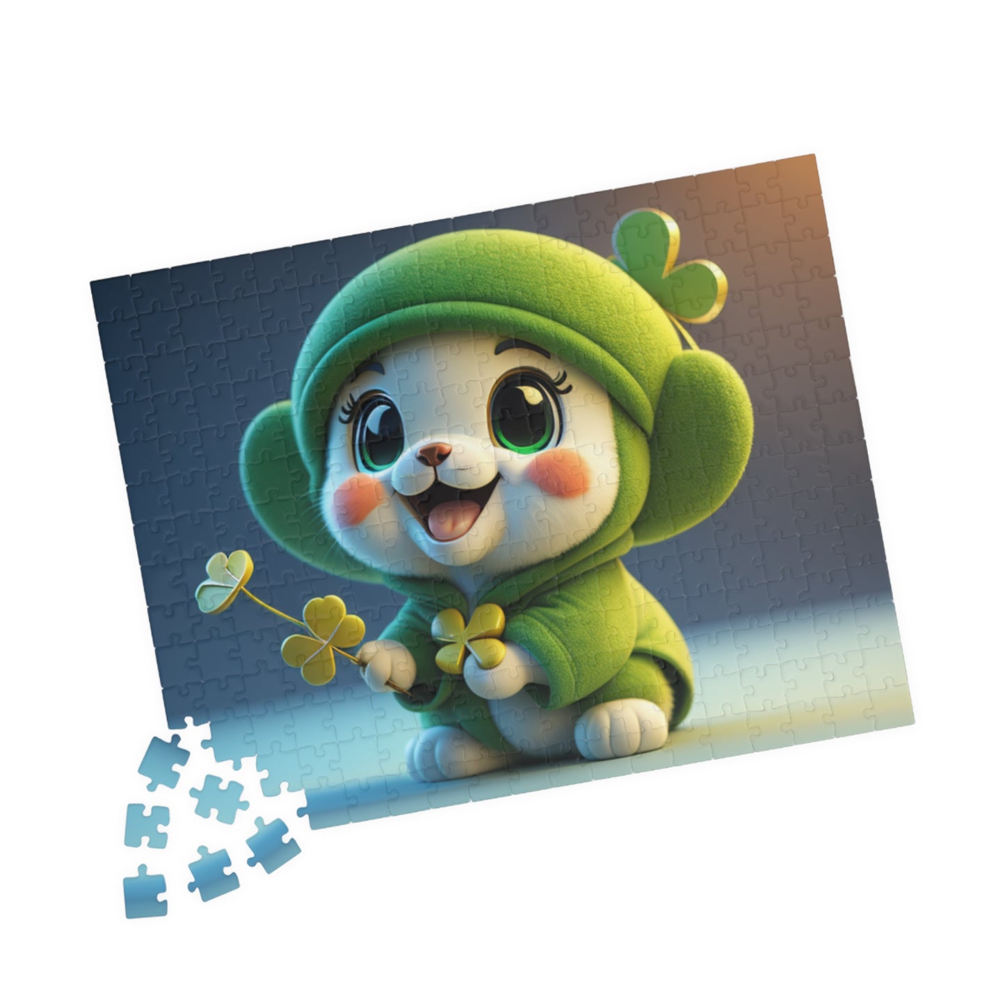 Blissful Blarney Kitten - St. Patrick's Day Mental Health Puzzle