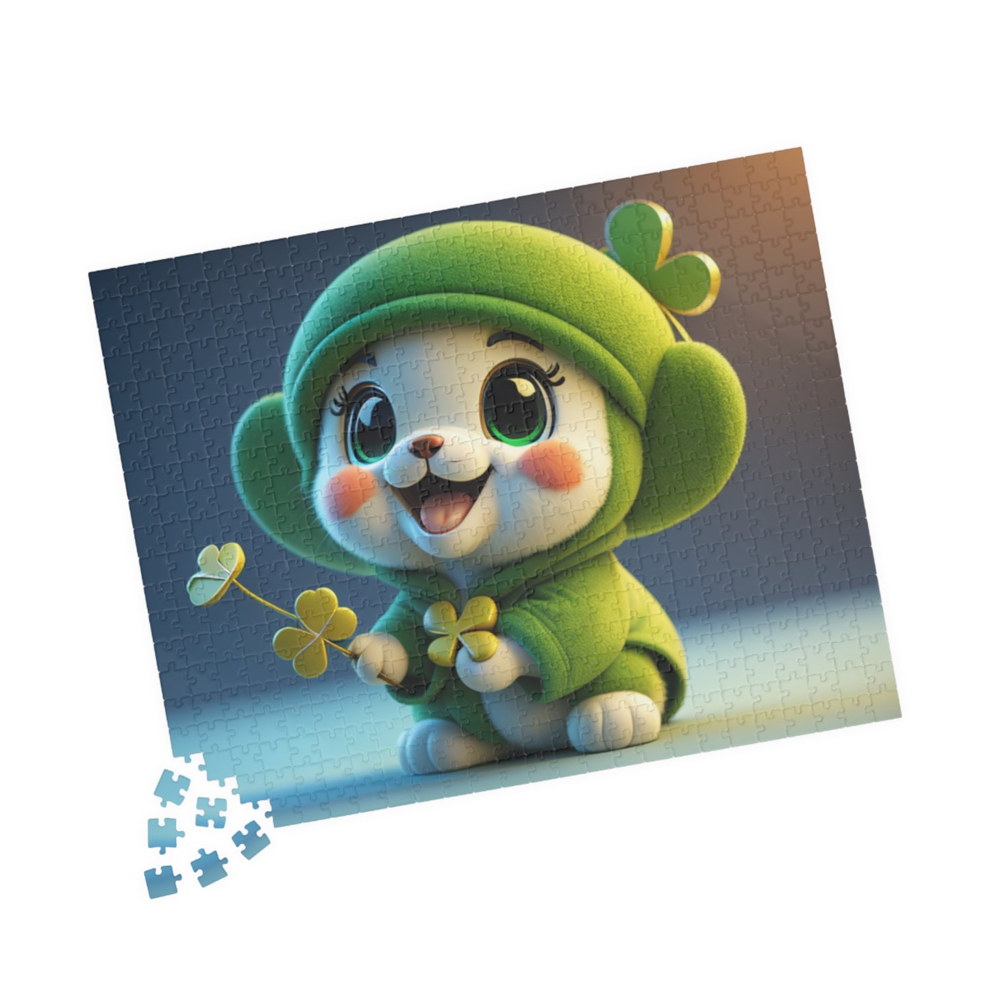 Blissful Blarney Kitten - St. Patrick's Day Mental Health Puzzle