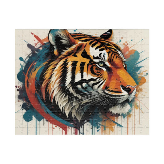 Shop our tiger unleashed jigsaw puzzle featuring the 252 pcs (Horizontal) style option from MySisterIsASurvivor.