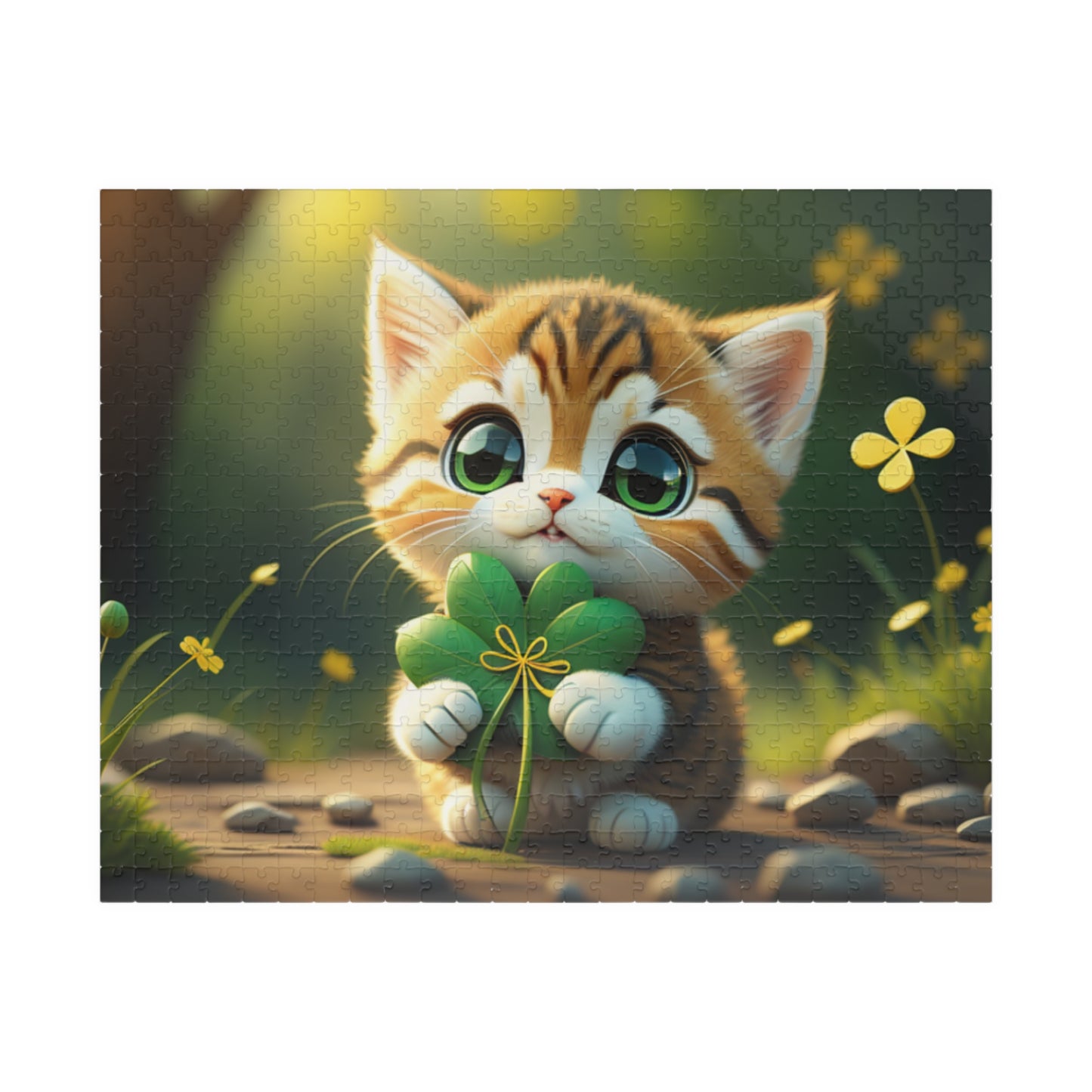 Tranquil Treasures with Tiny Whiskers - St. Patrick's Day Mental Health Puzzle