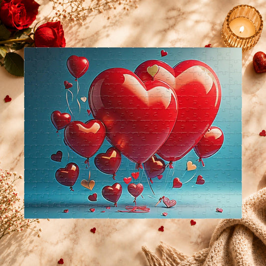 Shop our balloon bouquet bonanza valentines day puzzle featuring the 252 pcs (Horizontal) style option from MySisterIsASurvivor.