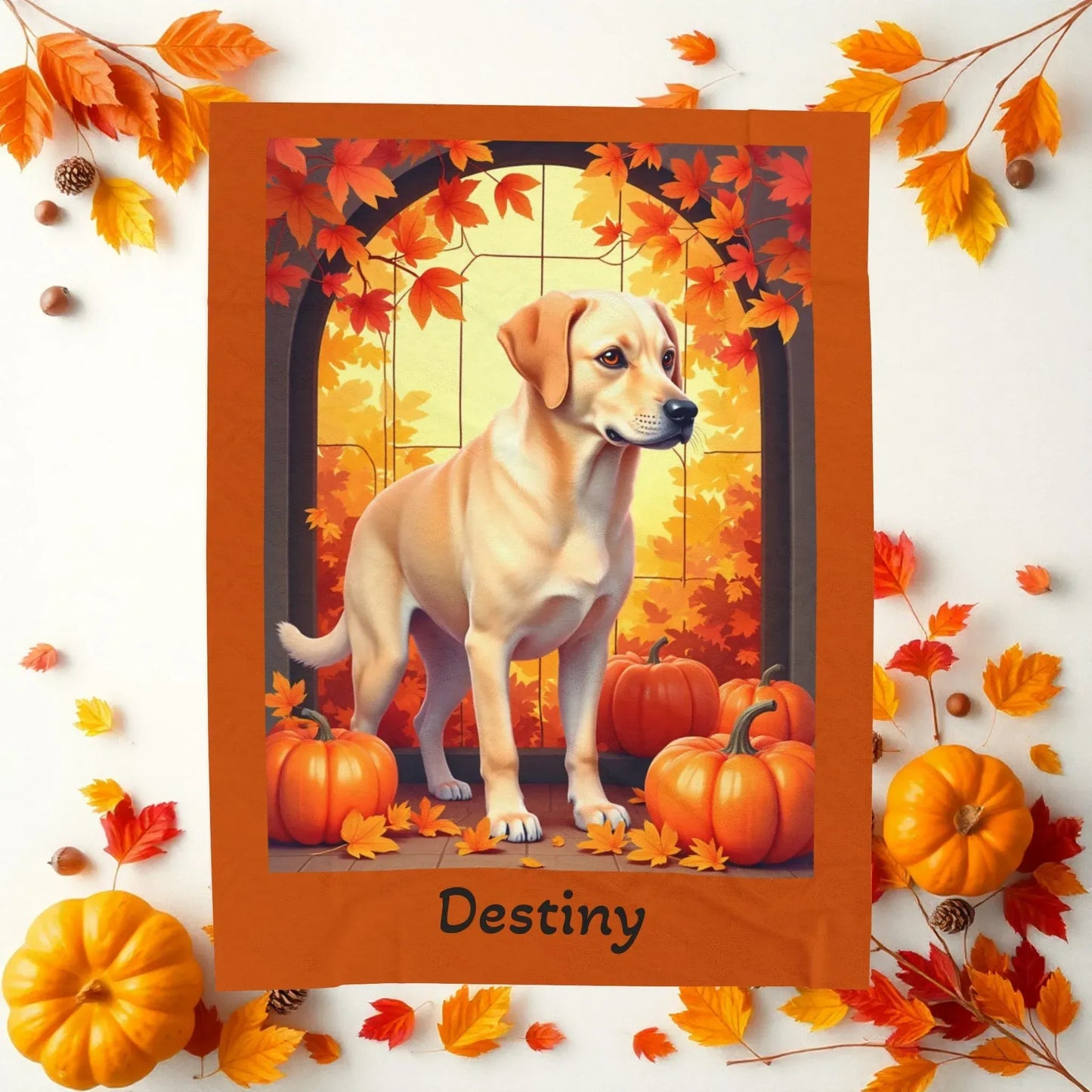 Shop our premium yellow labrador dog velveteen plush blanket from MySisterIsASurvivor.