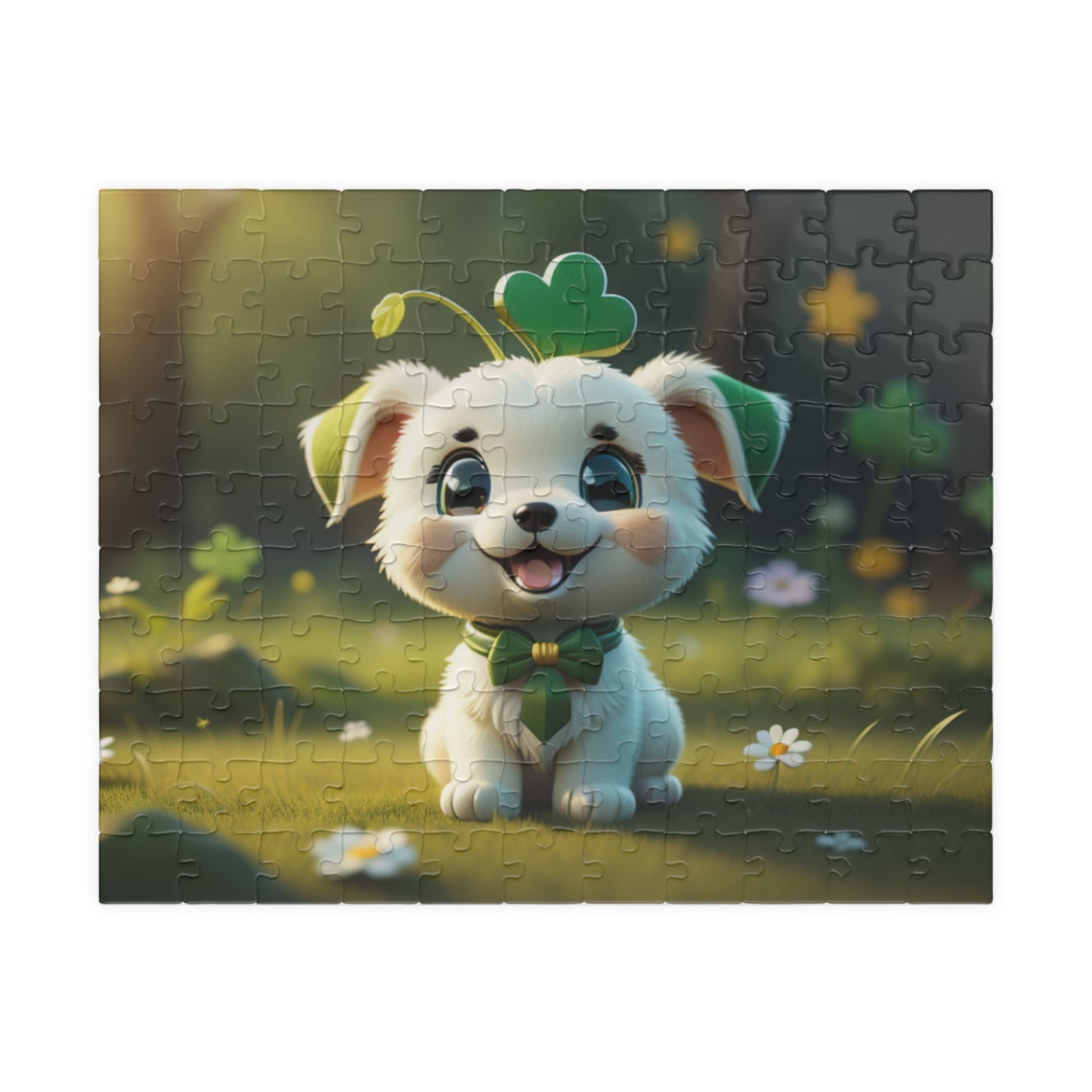 Gaelic Gratitude Puppy - St. Patrick's Day Mental Health Puzzle