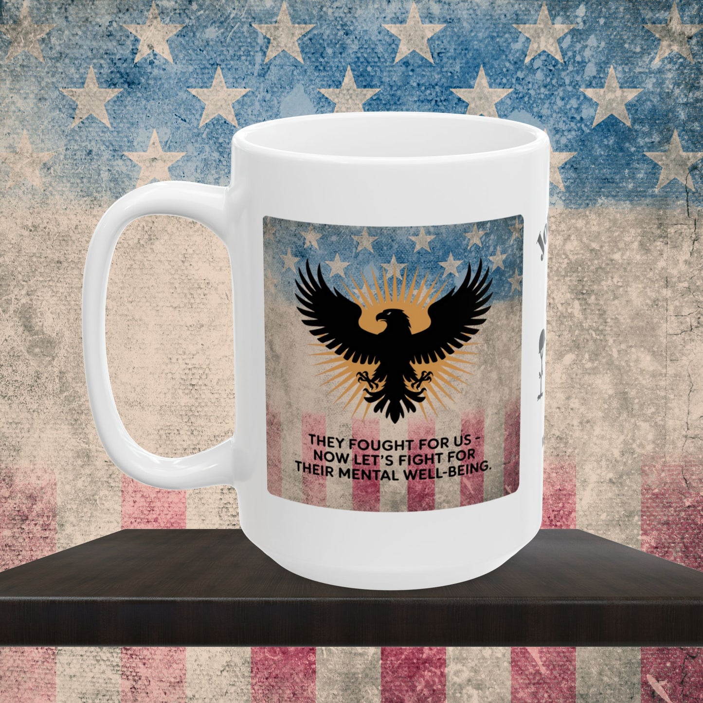 Personalized Memorial Day Mug - "They Fought For Us" PTSD Support Tribute