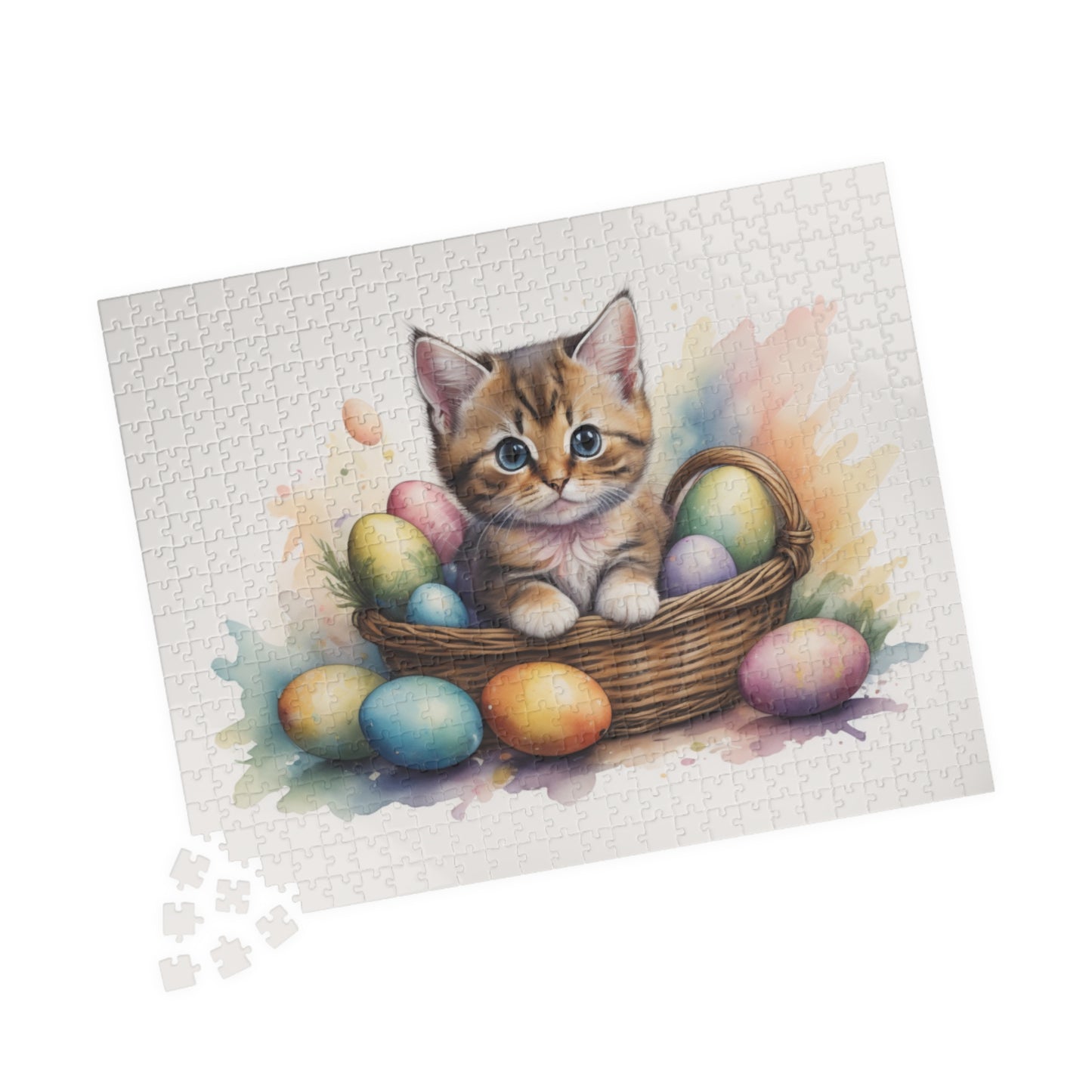 Munchkin Easter Kitten Puzzle - Cat Lovers, Mental Health Benefits, Holiday Fun, Mindfulness, Stress Relief, Festive Gift
