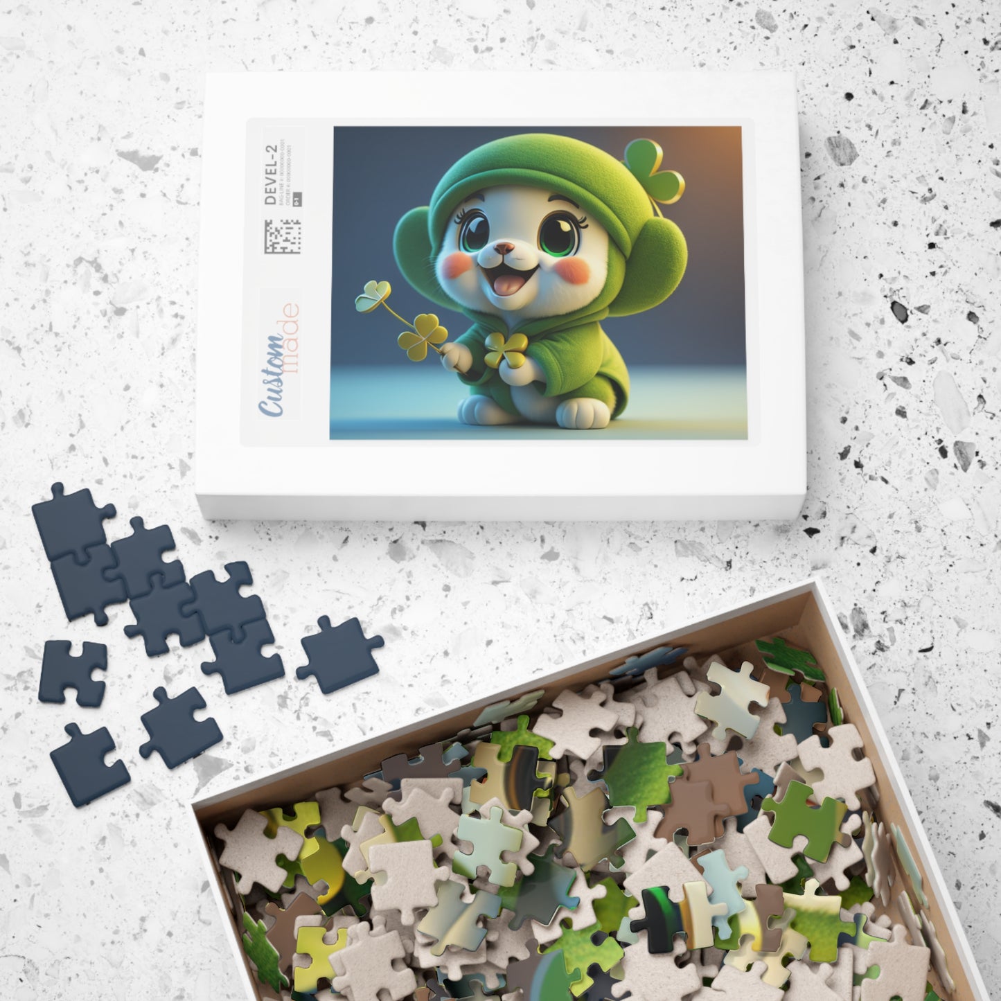 Blissful Blarney Kitten - St. Patrick's Day Mental Health Puzzle